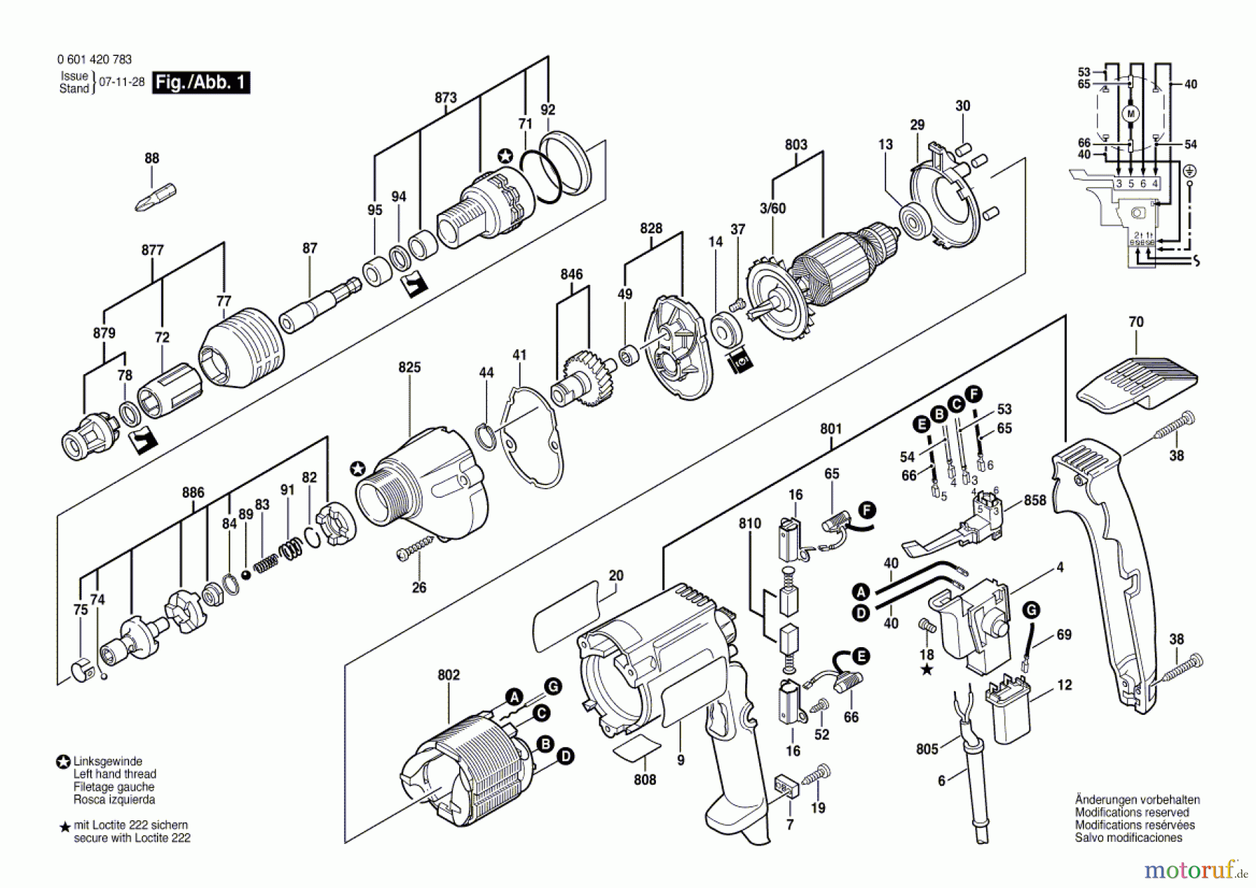  Bosch Werkzeug Bohrschrauber BSR 6-40 TE Seite 1