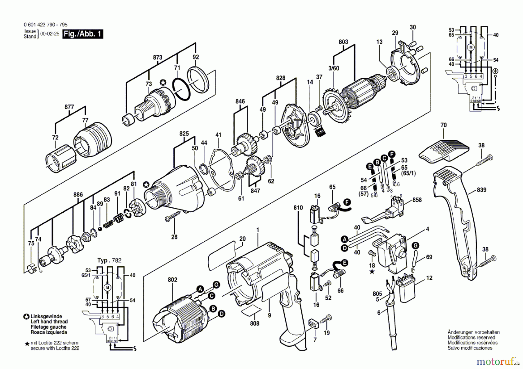  Bosch Werkzeug Bohrschrauber BF 600-SFS Seite 1