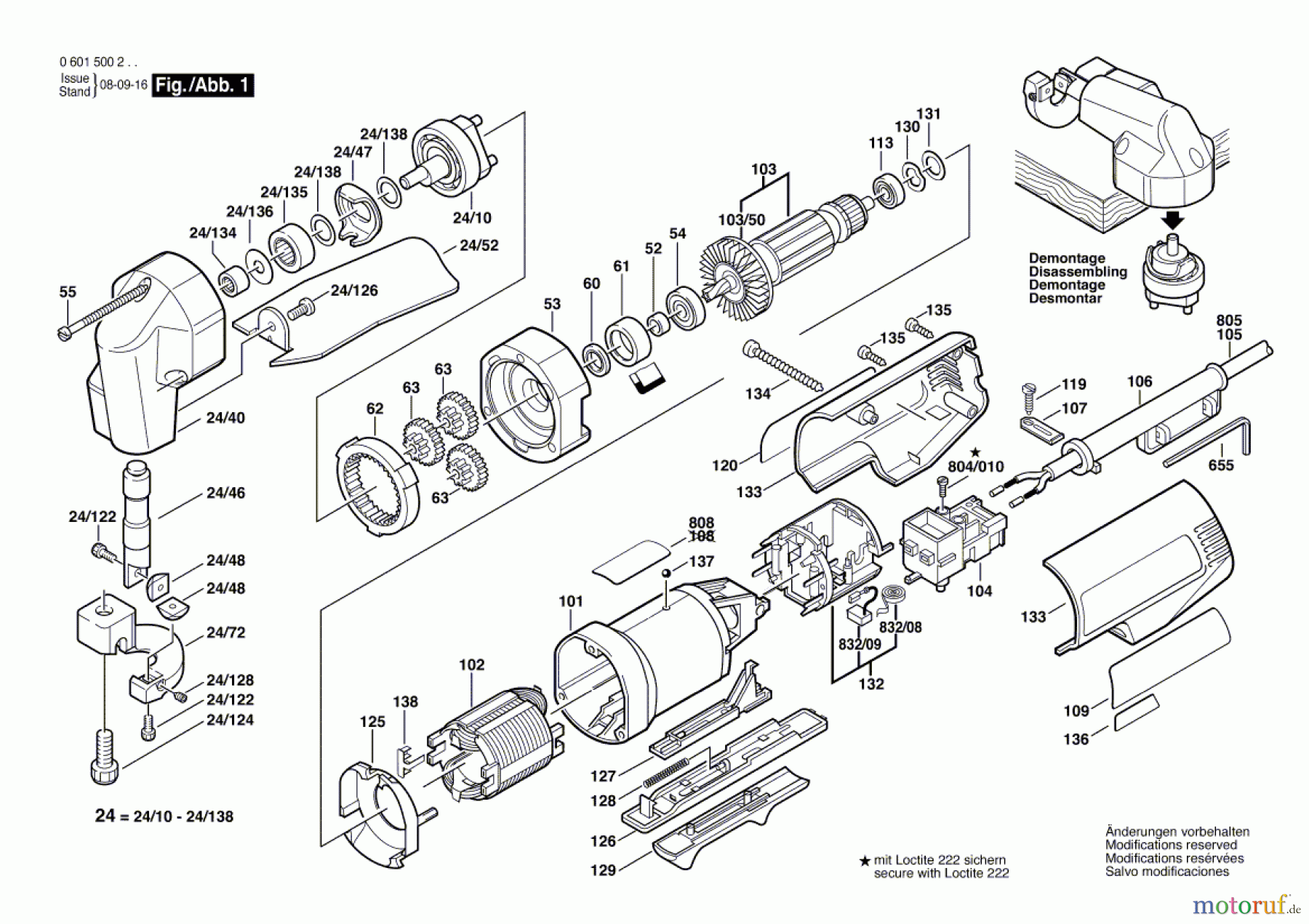  Bosch Werkzeug Blechschere GSC 16 Seite 1