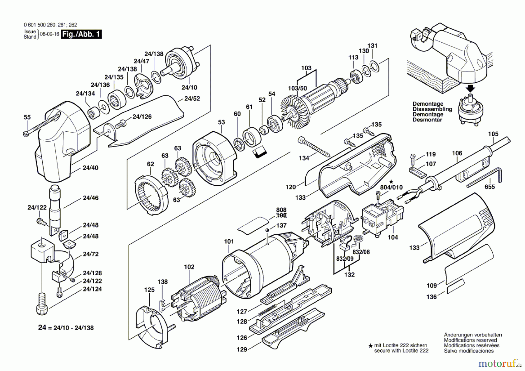  Bosch Werkzeug Blechschere S 160 E Seite 1