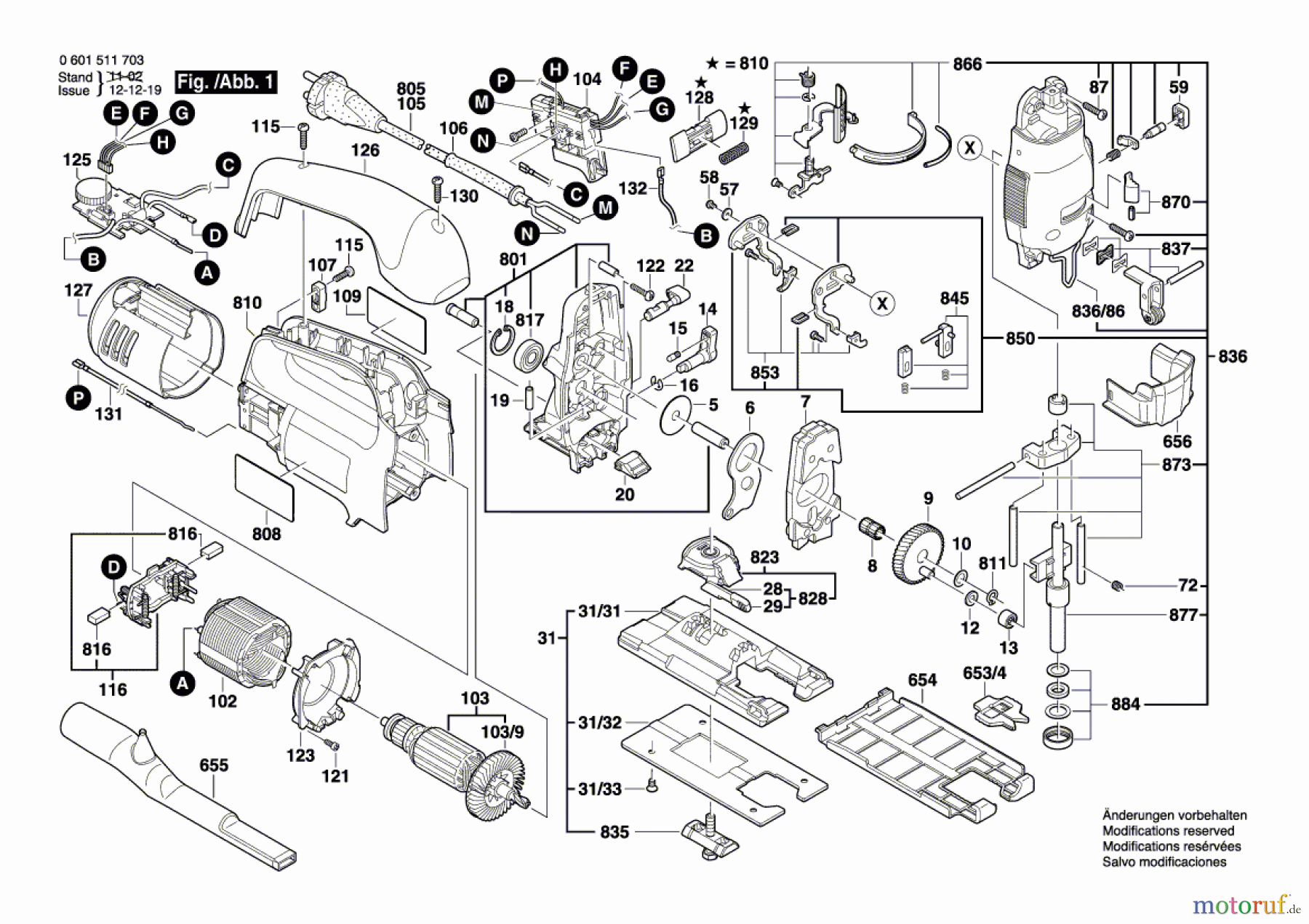  Bosch Werkzeug Pendelstichsäge BTI-ST 135 BE Seite 1