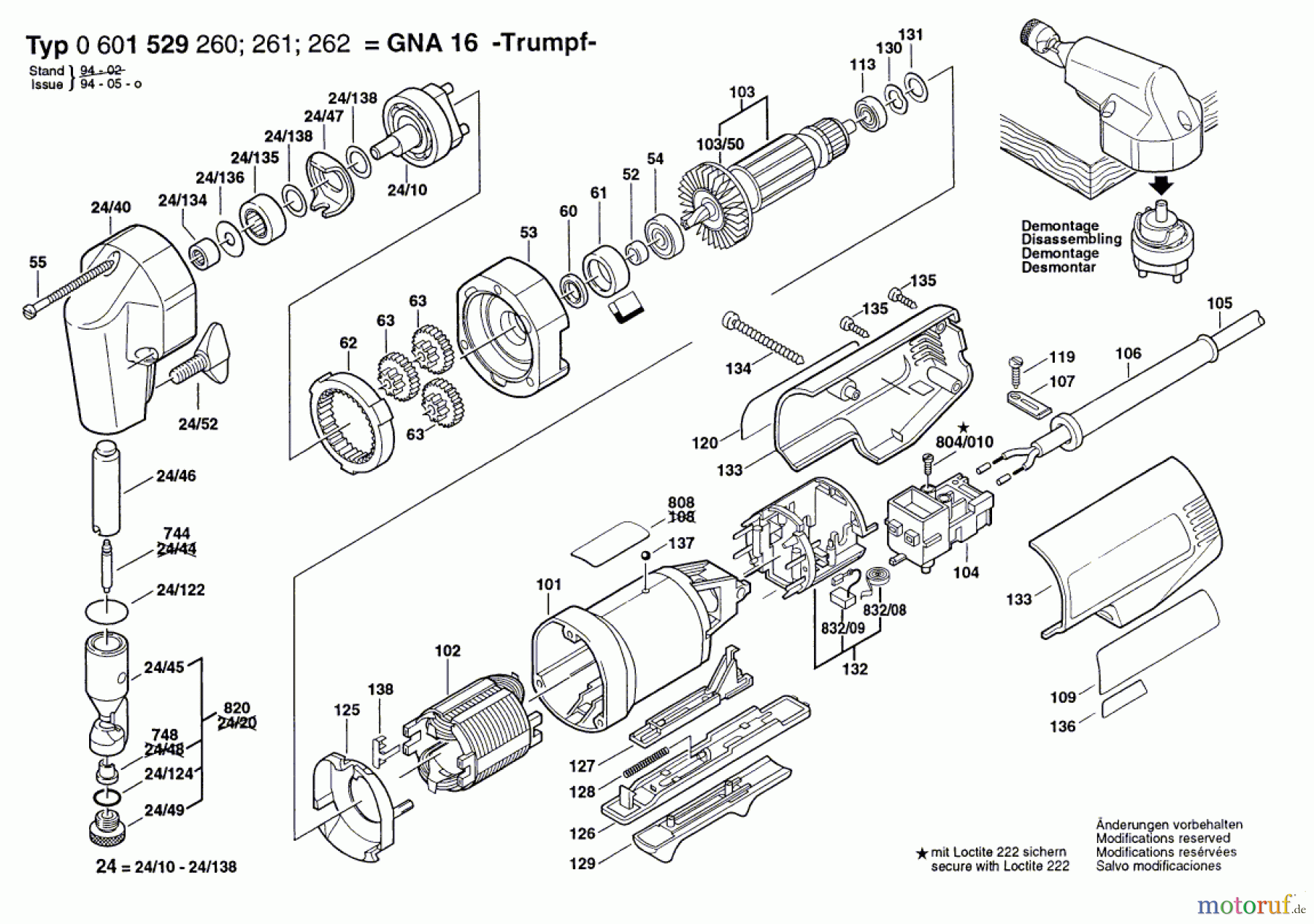  Bosch Werkzeug Nager N 160 E Seite 1