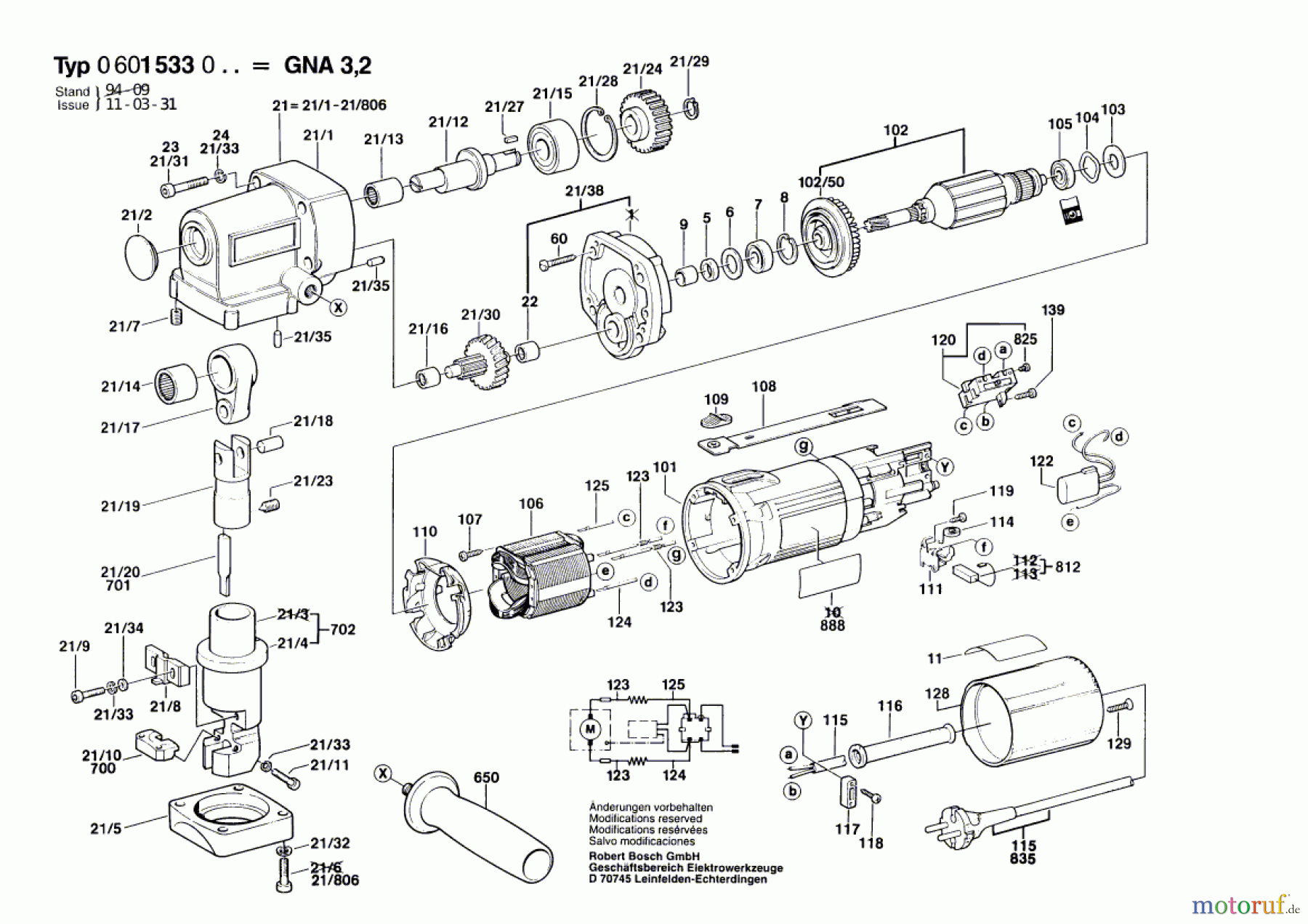  Bosch Werkzeug Nager GNA 3,2 Seite 1