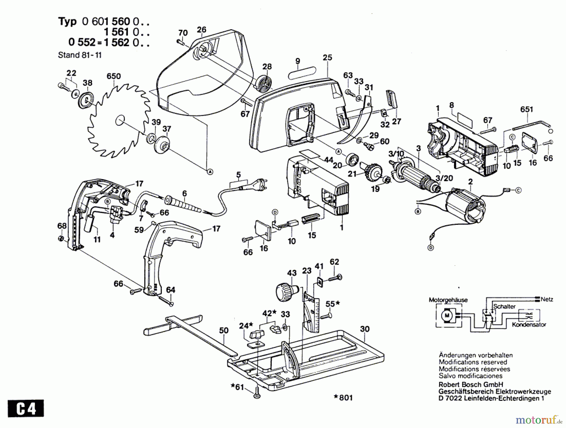  Bosch Werkzeug Gw-Handkreissäge ---- Seite 1