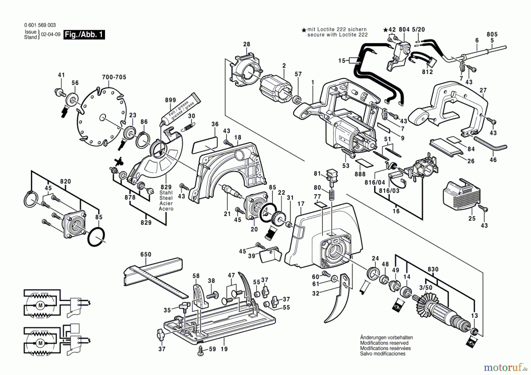  Bosch Werkzeug Handkreissäge GKS 54 Seite 1