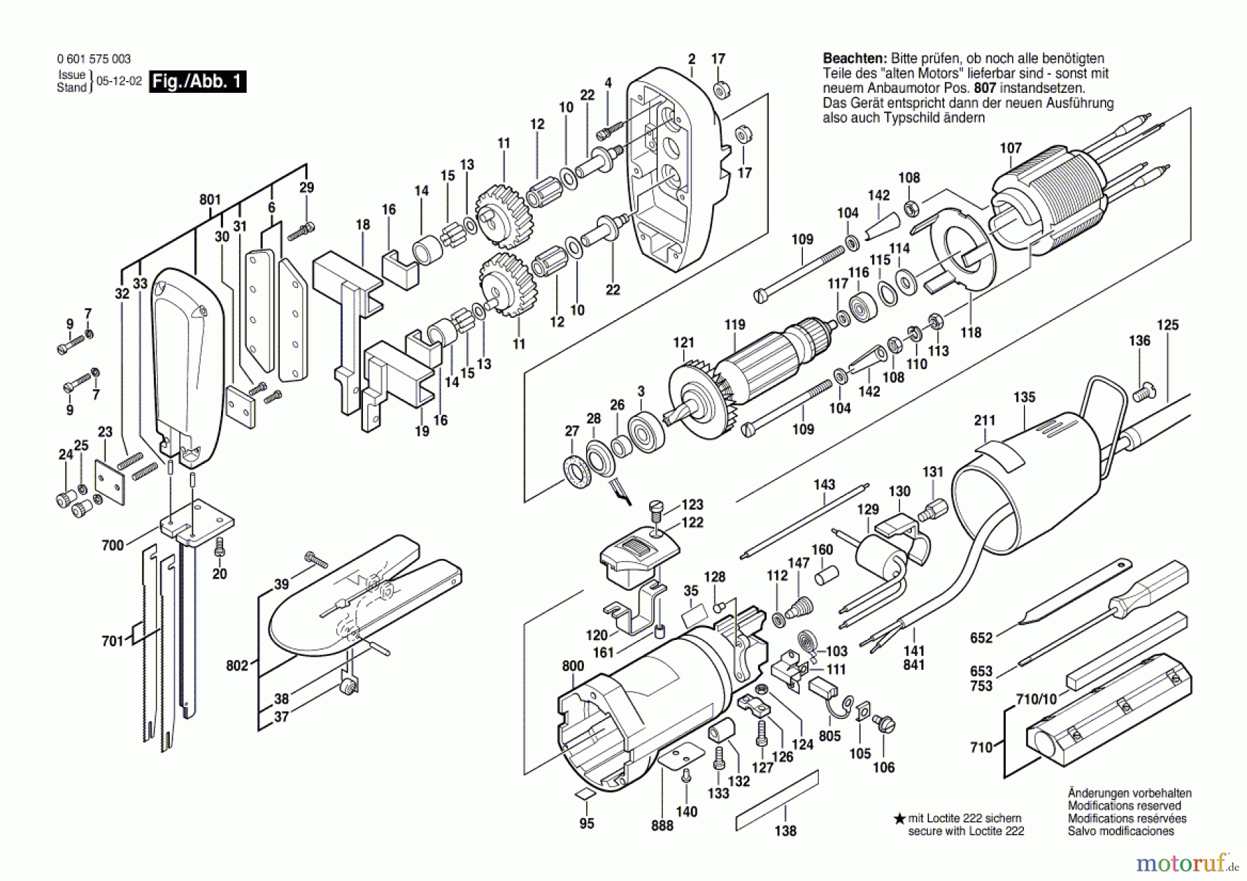  Bosch Werkzeug Pw-Schaumstoffsäge 1575 Seite 1