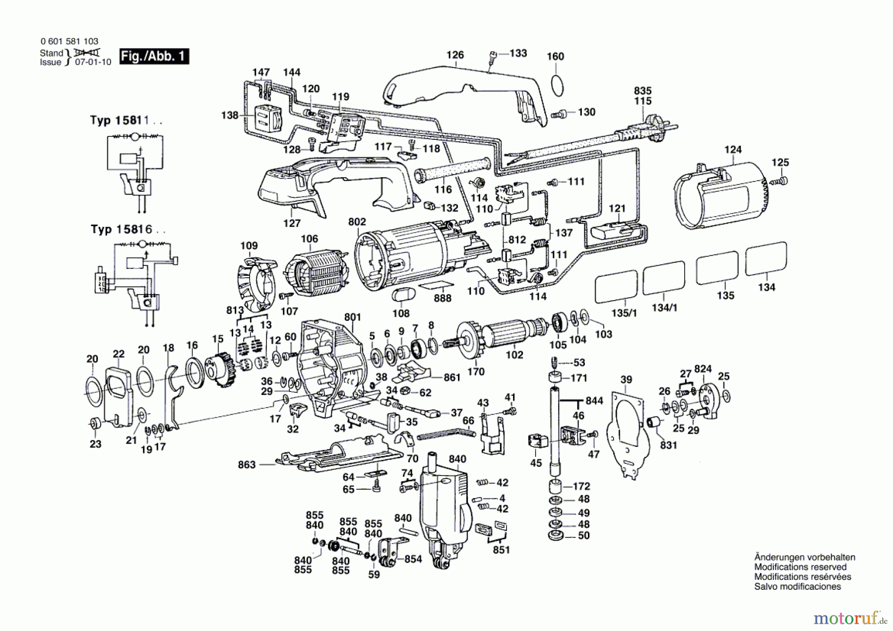  Bosch Werkzeug Stichsäge GST 60 PBE Seite 1