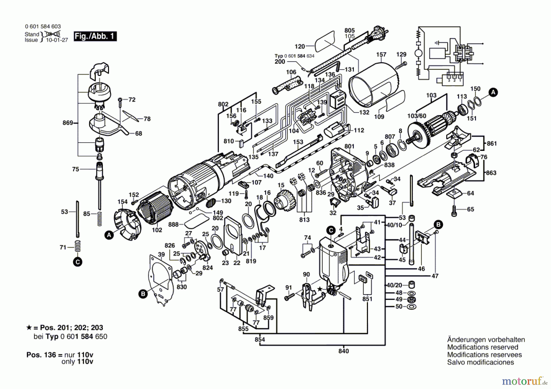  Bosch Werkzeug Stichsäge GST 2000 MILLENNIUM Seite 1