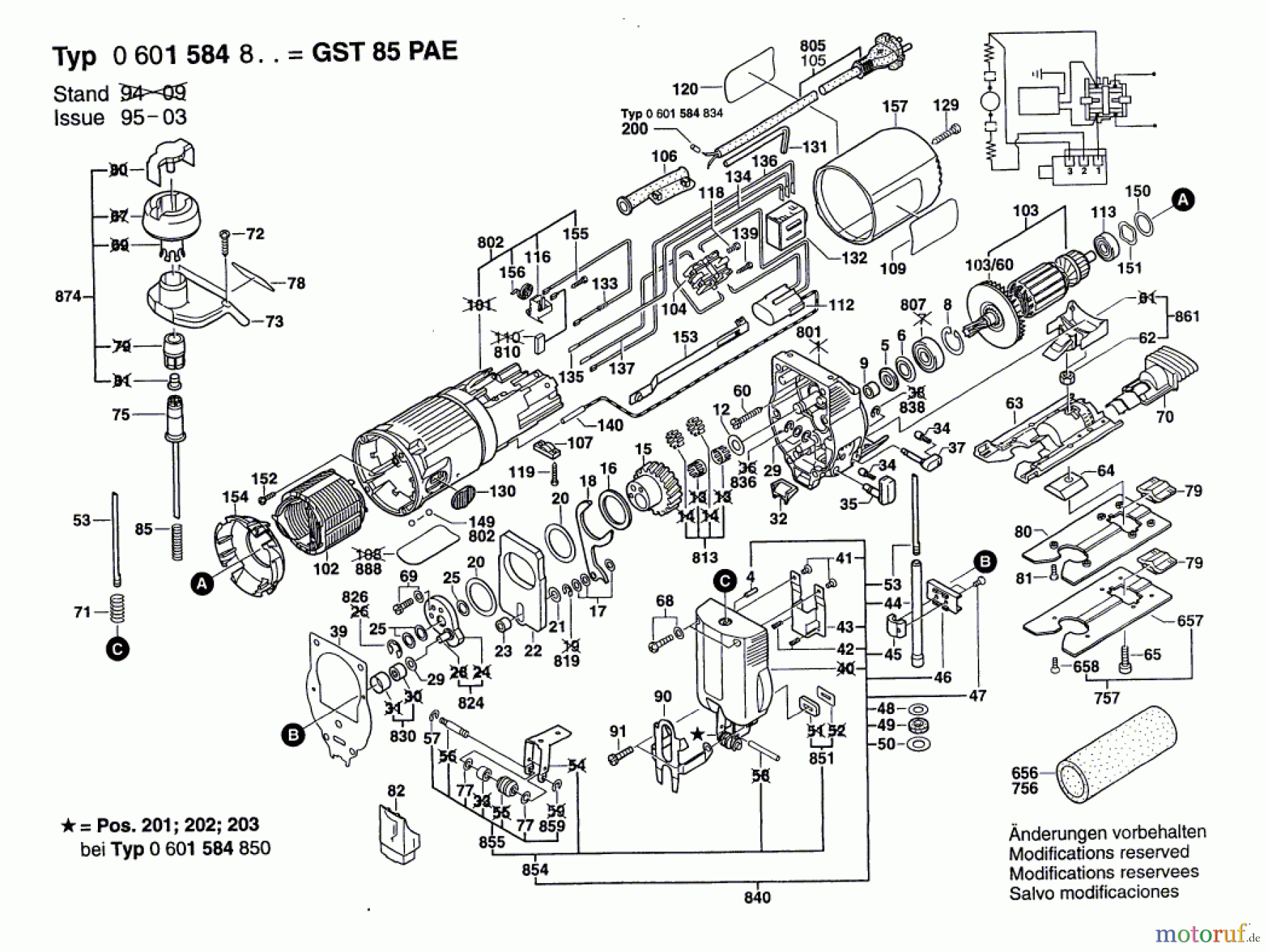  Bosch Werkzeug Stichsäge STS 85 PAE Seite 1