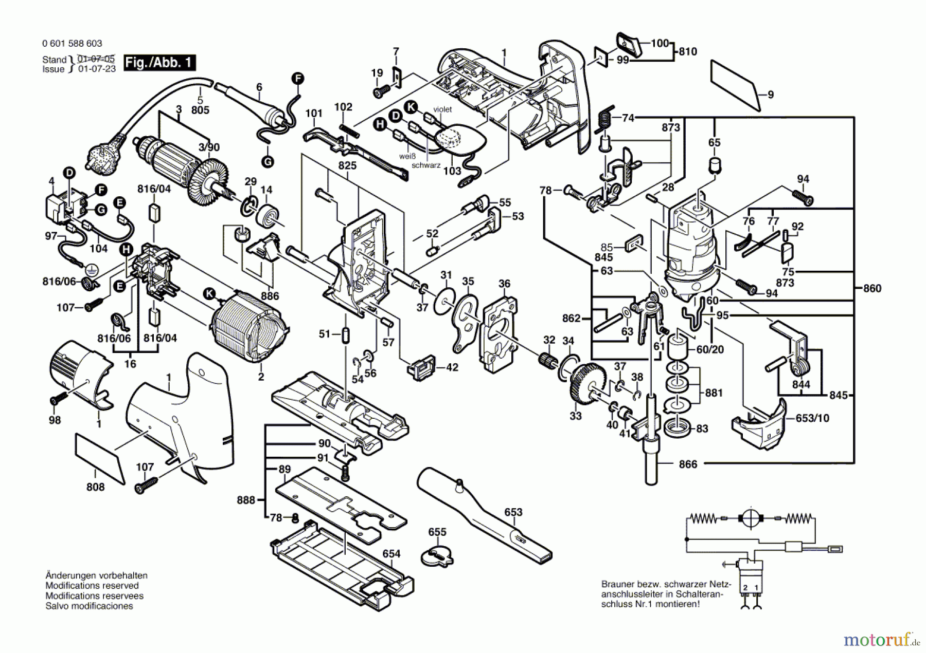  Bosch Werkzeug Stichsäge STS 110 CE Seite 1