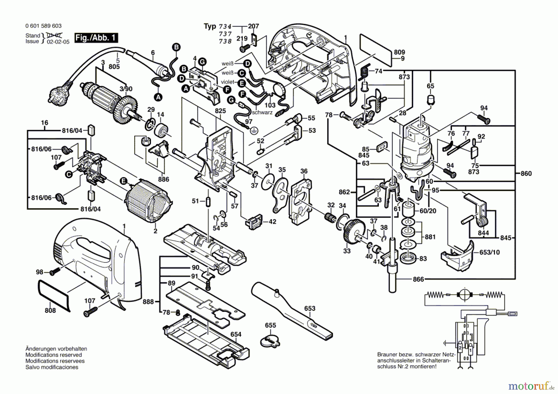  Bosch Werkzeug Stichsäge BJS-TH Seite 1