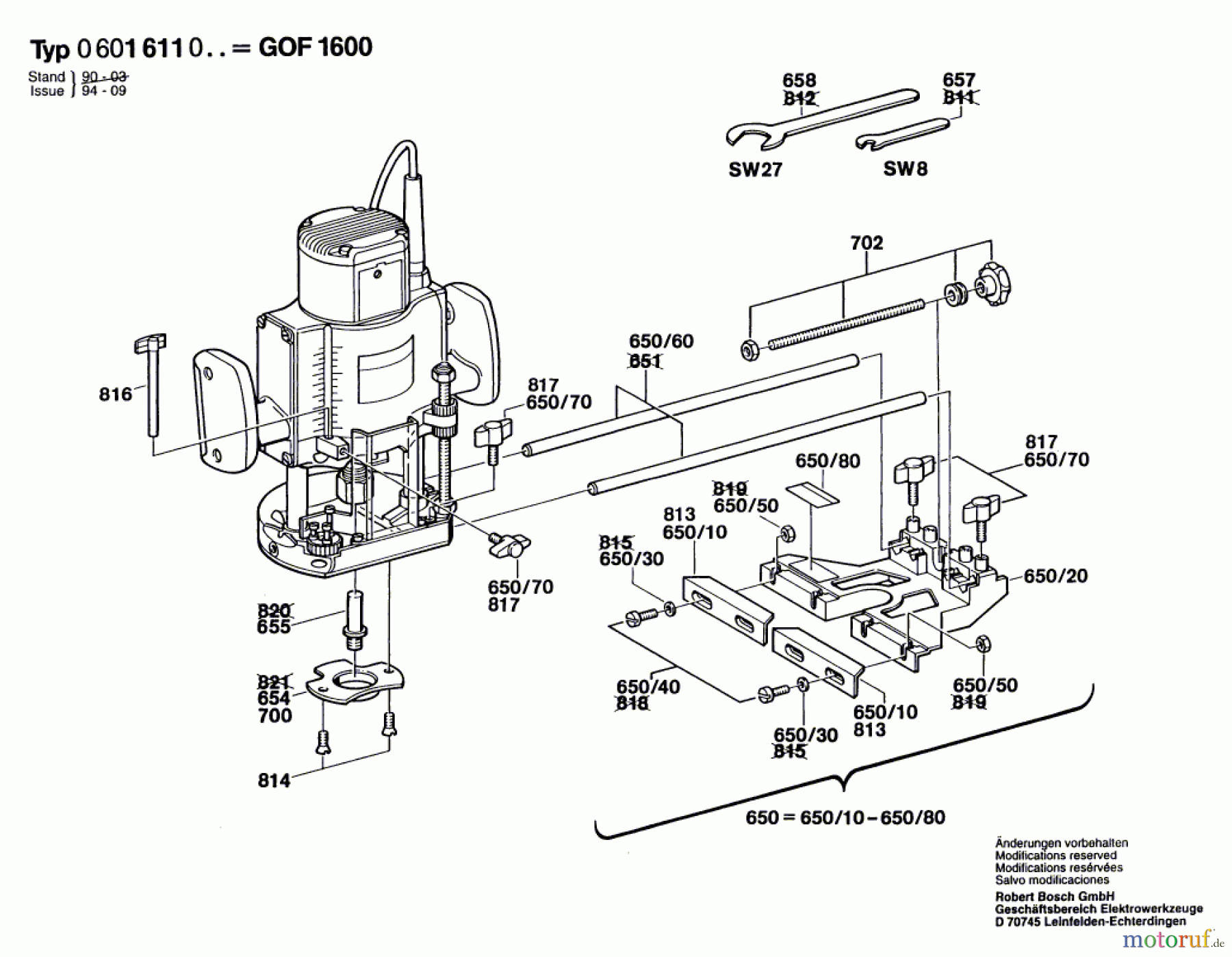  Bosch Werkzeug Gw-Oberfräse GOF 1600 Seite 2