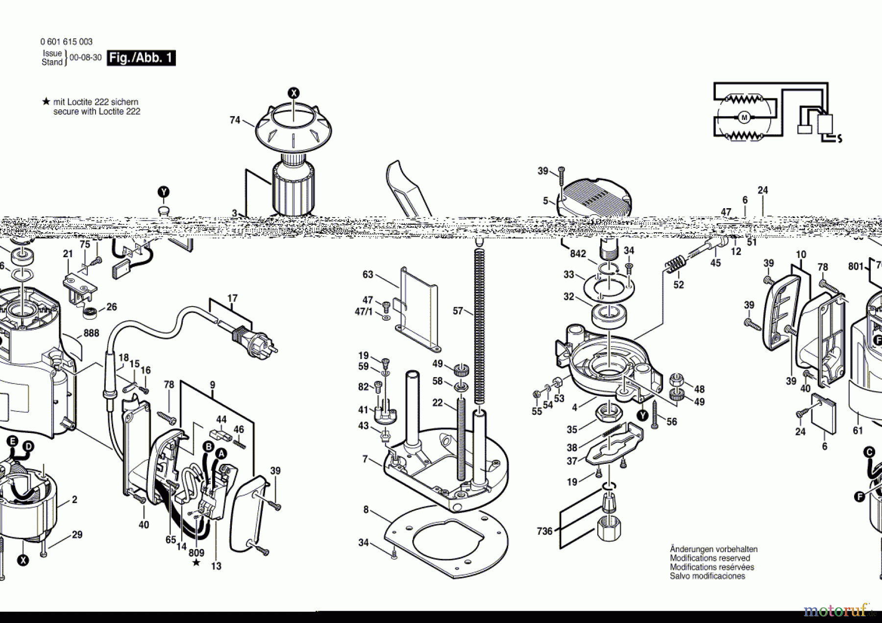 Bosch Werkzeug Gw-Oberfräse GOF 1600 A Seite 1
