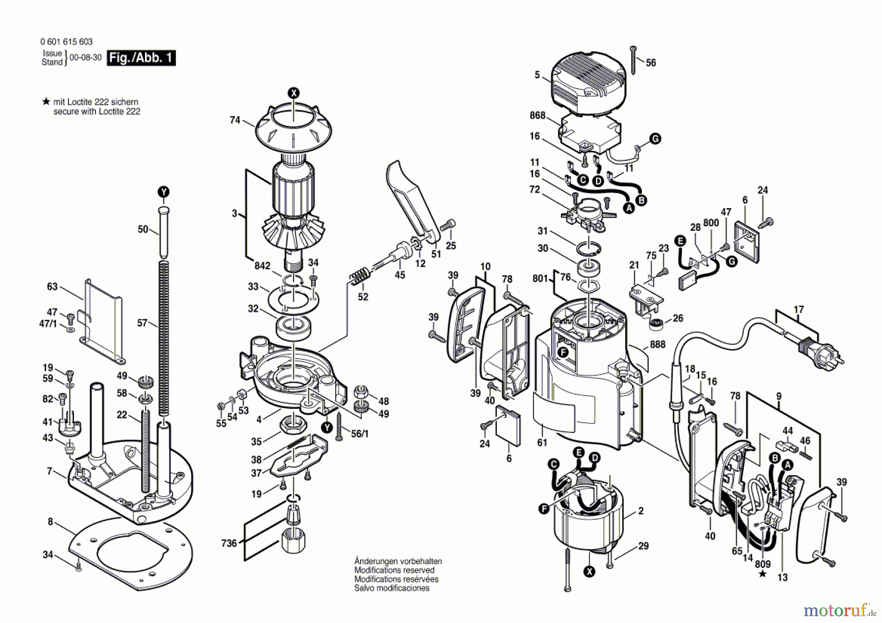  Bosch Werkzeug Gw-Oberfräse GOF 1700 ACE Seite 1