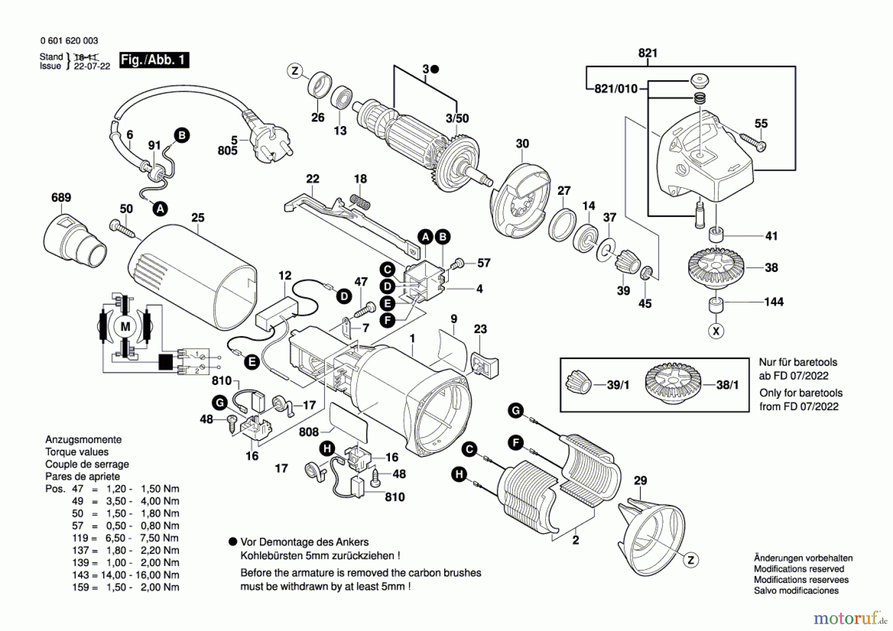  Bosch Werkzeug Flachdübelfräse GFF 22 A Seite 1