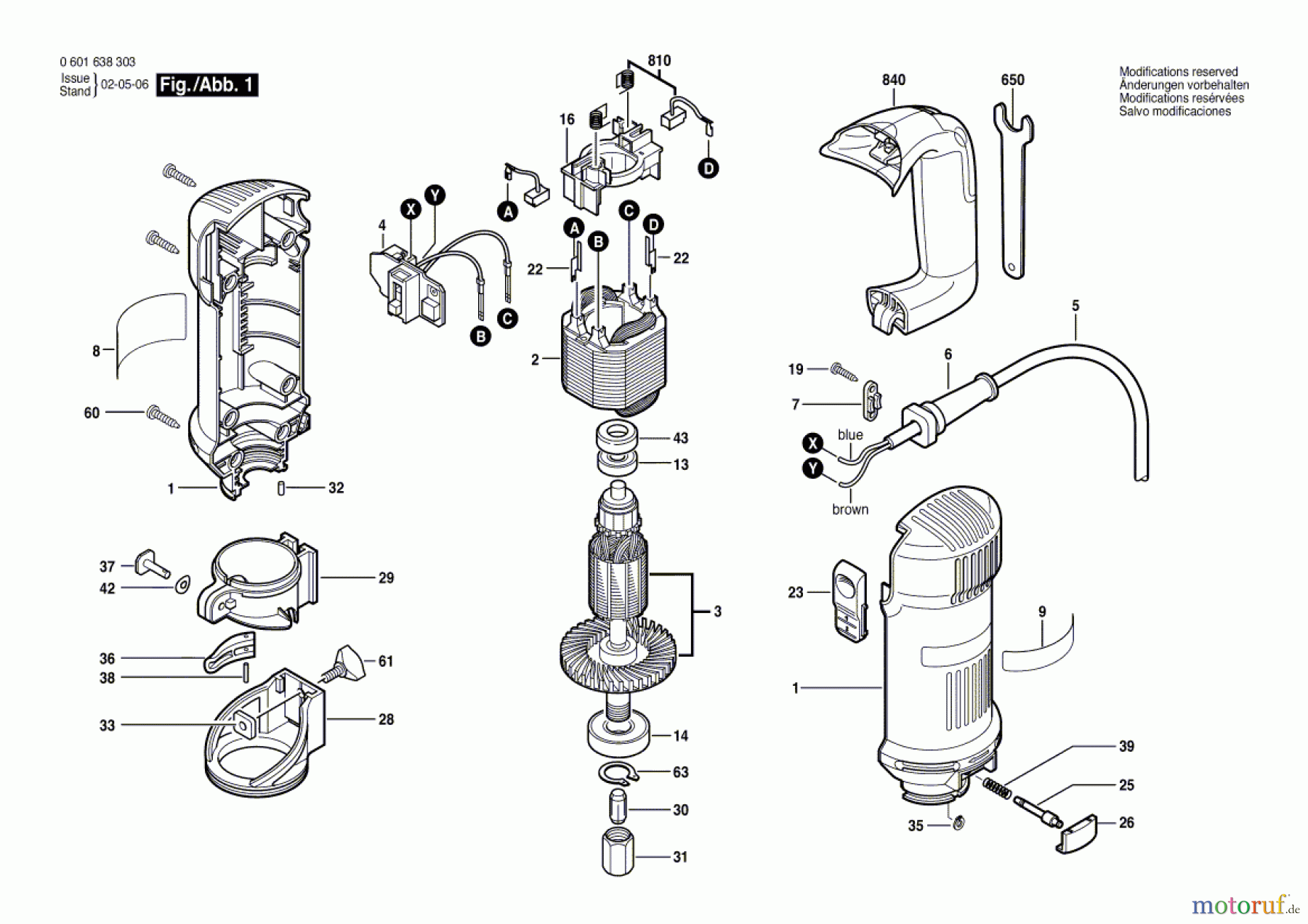  Bosch Werkzeug Oberfräse ROTOCUT PLUS Seite 1