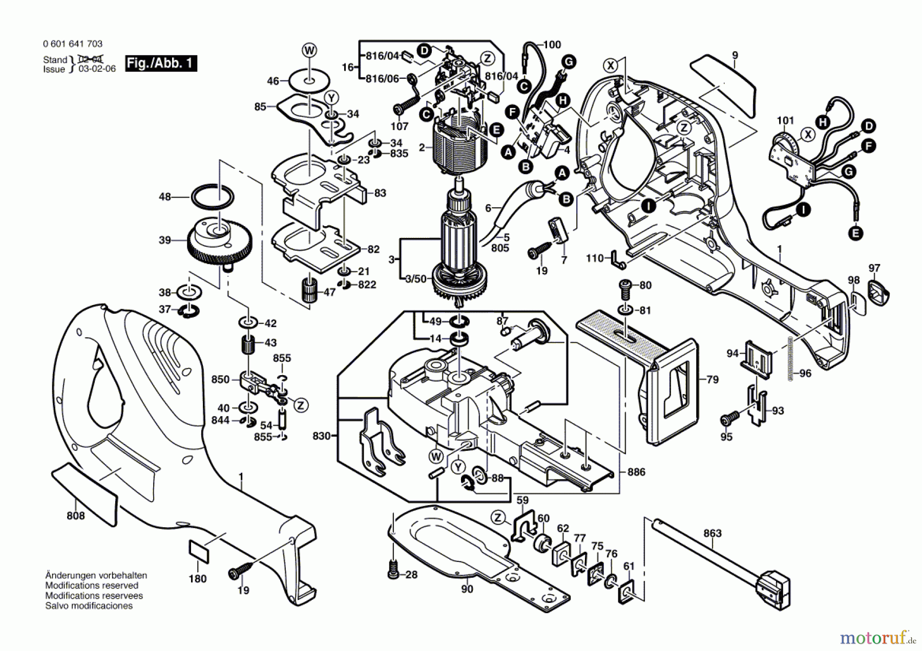  Bosch Werkzeug Säbelsäge GSA 800 PE Seite 1
