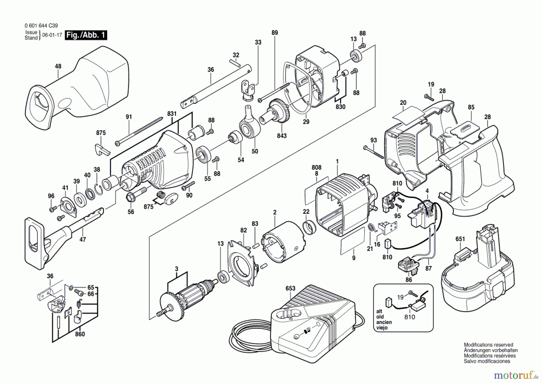  Bosch Werkzeug Säbelsäge GSA 18 VE Seite 1