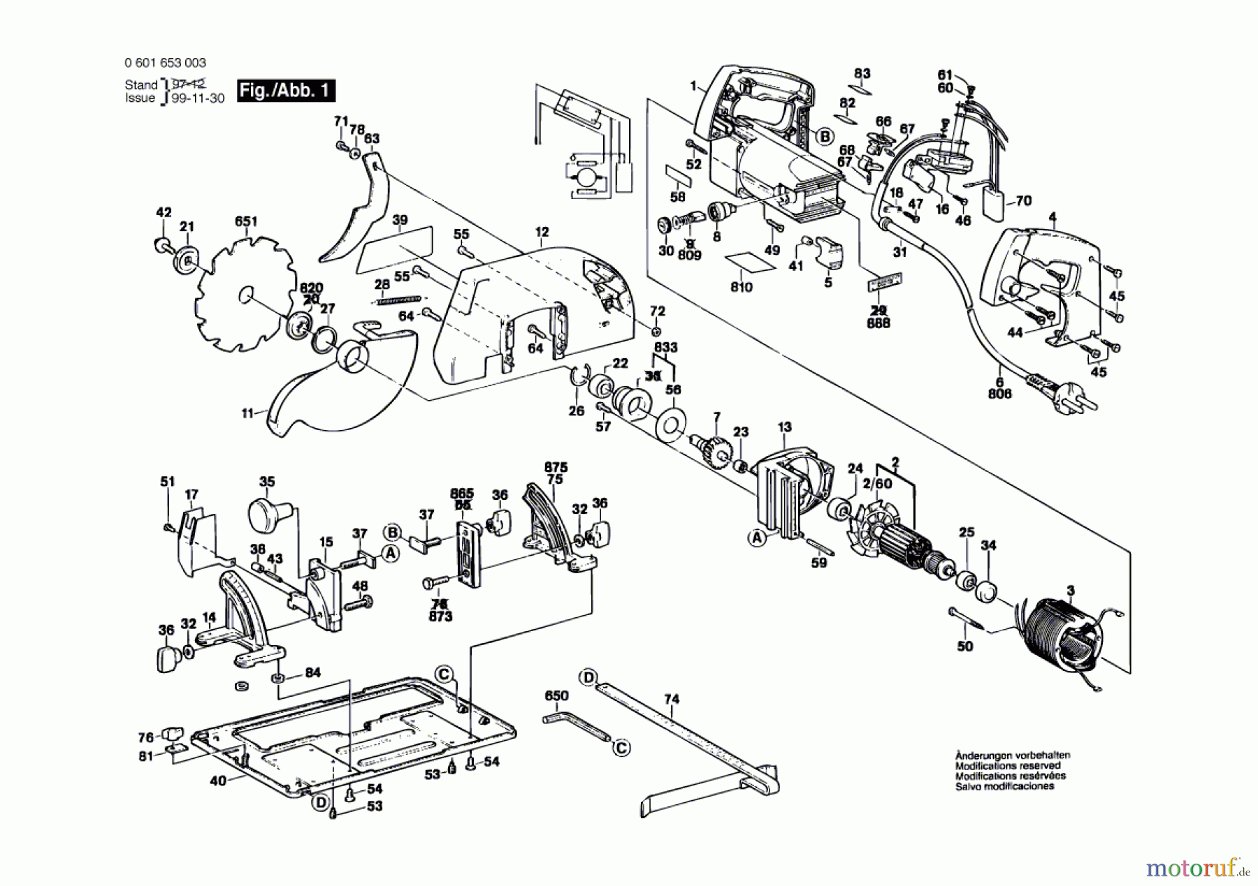  Bosch Werkzeug Handkreissäge GKS 85 S Seite 1