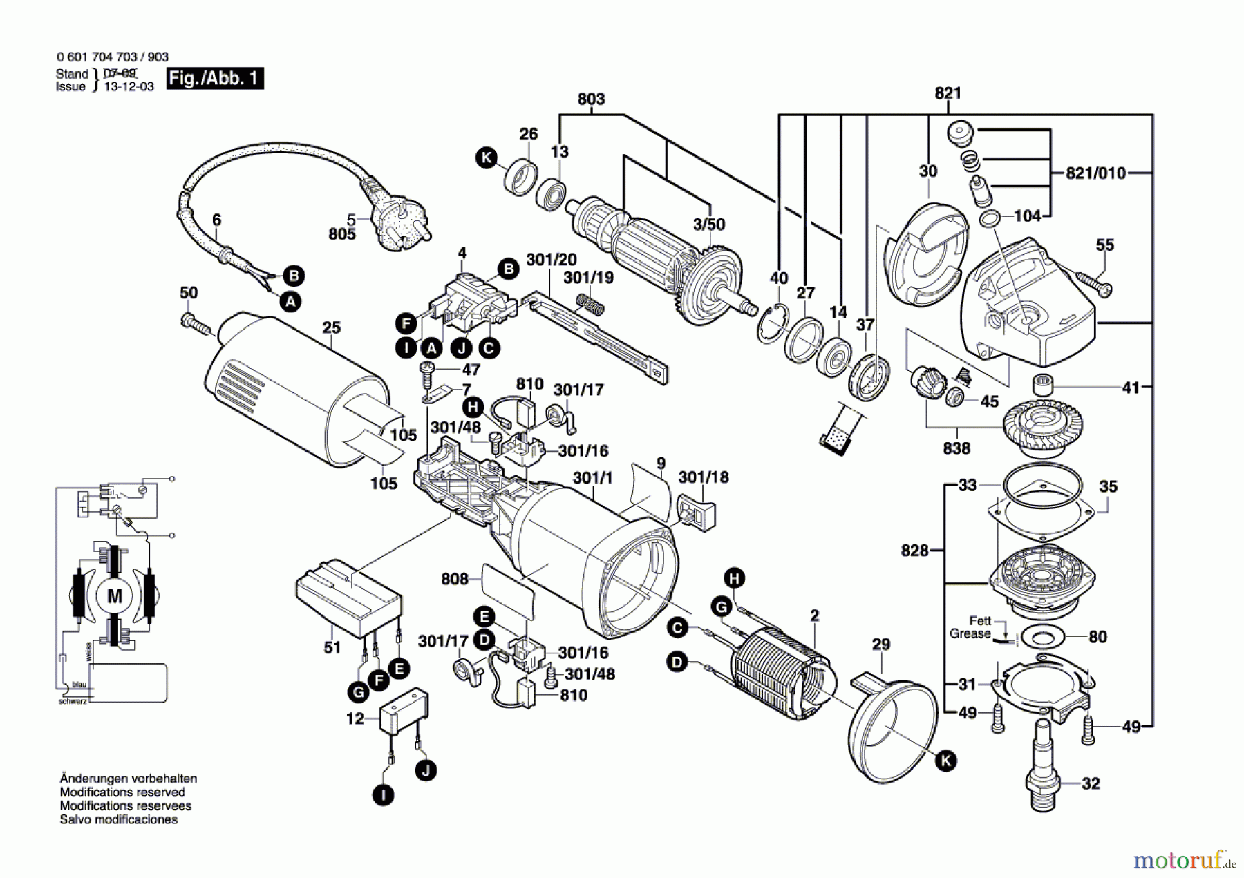  Bosch Werkzeug Winkelschleifer GWS 14-125 C Seite 1