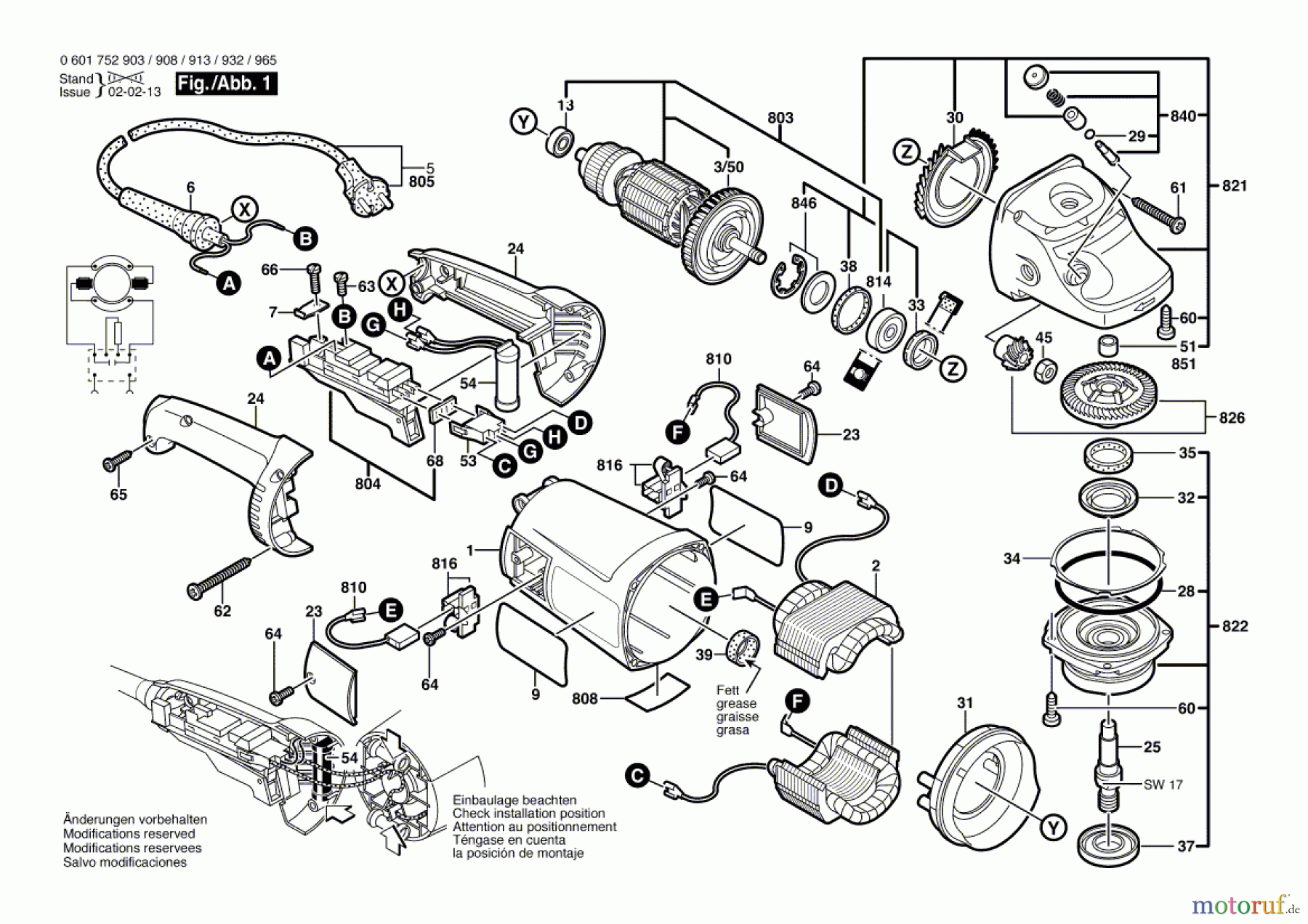  Bosch Werkzeug Winkelschleifer GWS 20-230 J Seite 1