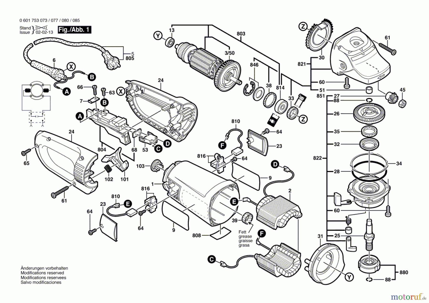  Bosch Werkzeug Winkelschleifer GWS 23-180 S Seite 1
