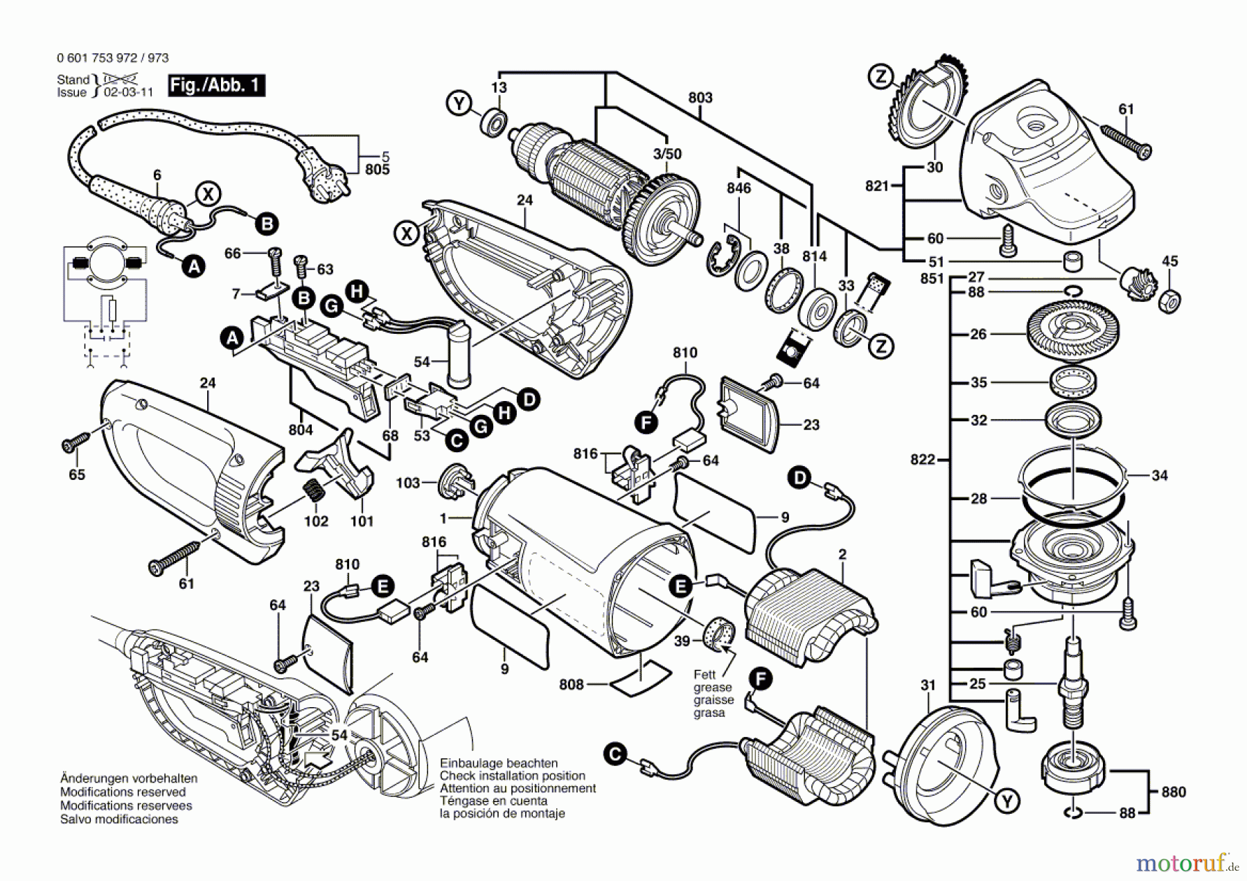  Bosch Werkzeug Winkelschleifer GWS 23-180 JS Seite 1