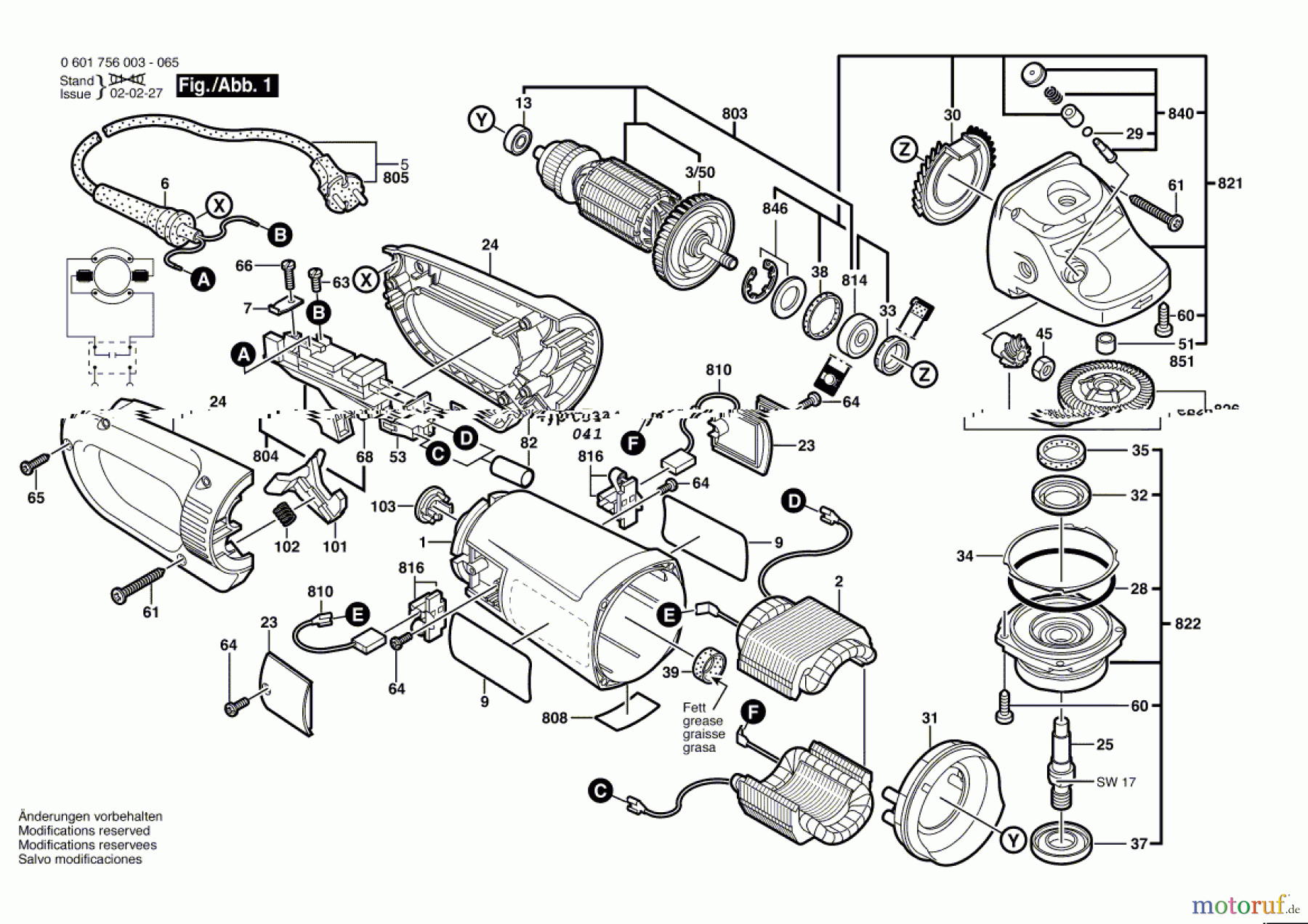  Bosch Werkzeug Winkelschleifer GWS 25-230 Seite 1