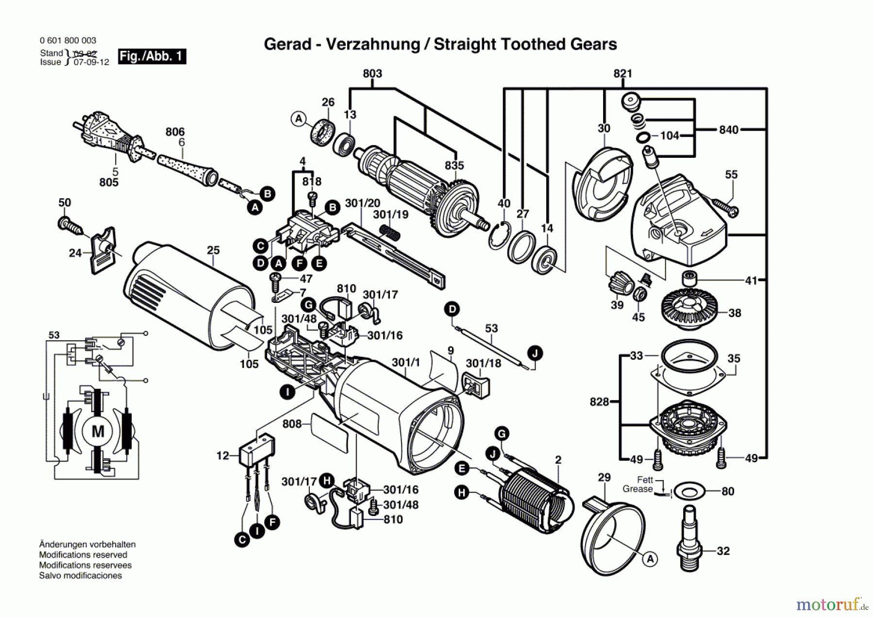  Bosch Werkzeug Winkelschleifer GWS 7-115 Seite 1