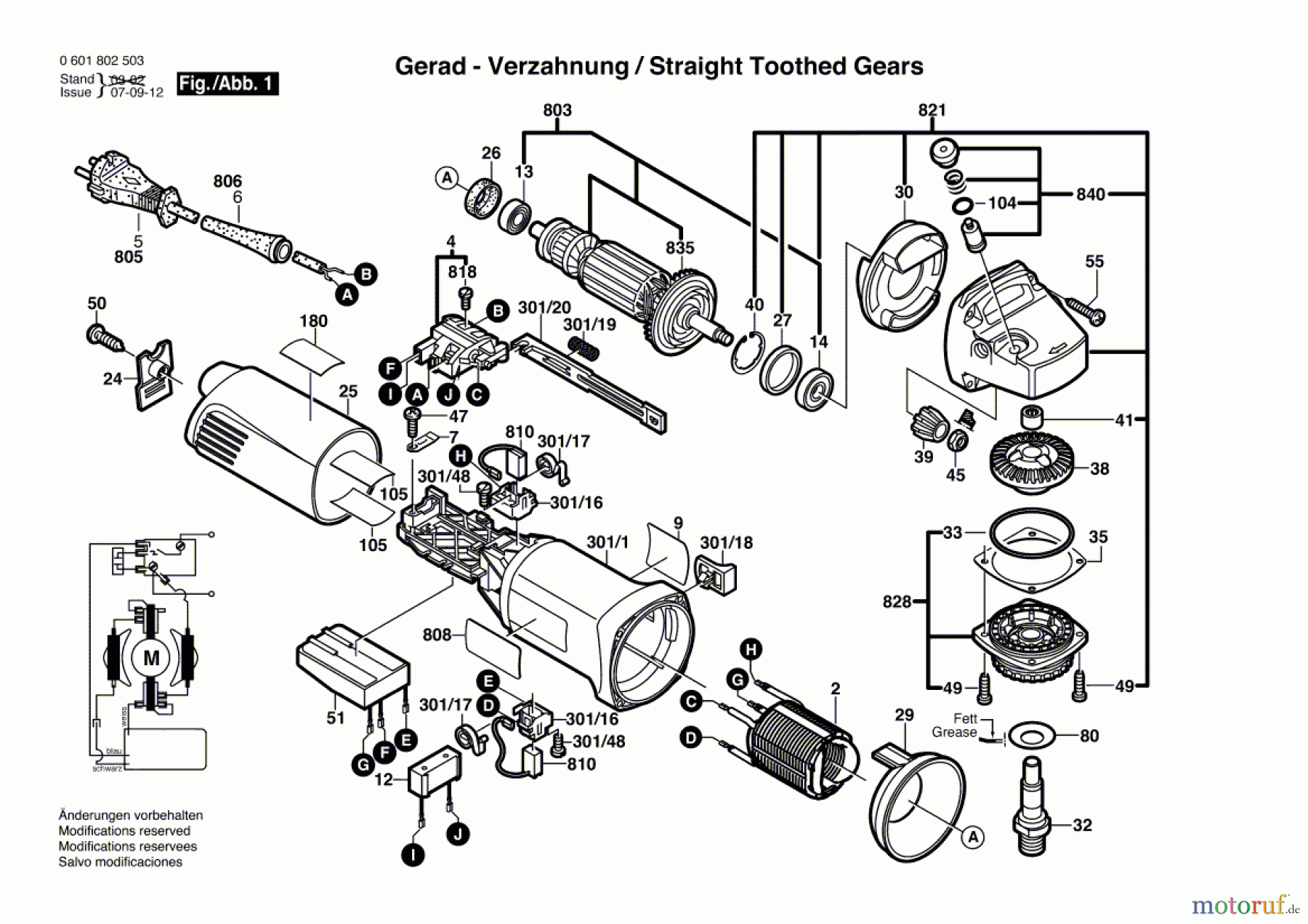  Bosch Werkzeug Winkelschleifer GWS 10-125C Seite 1
