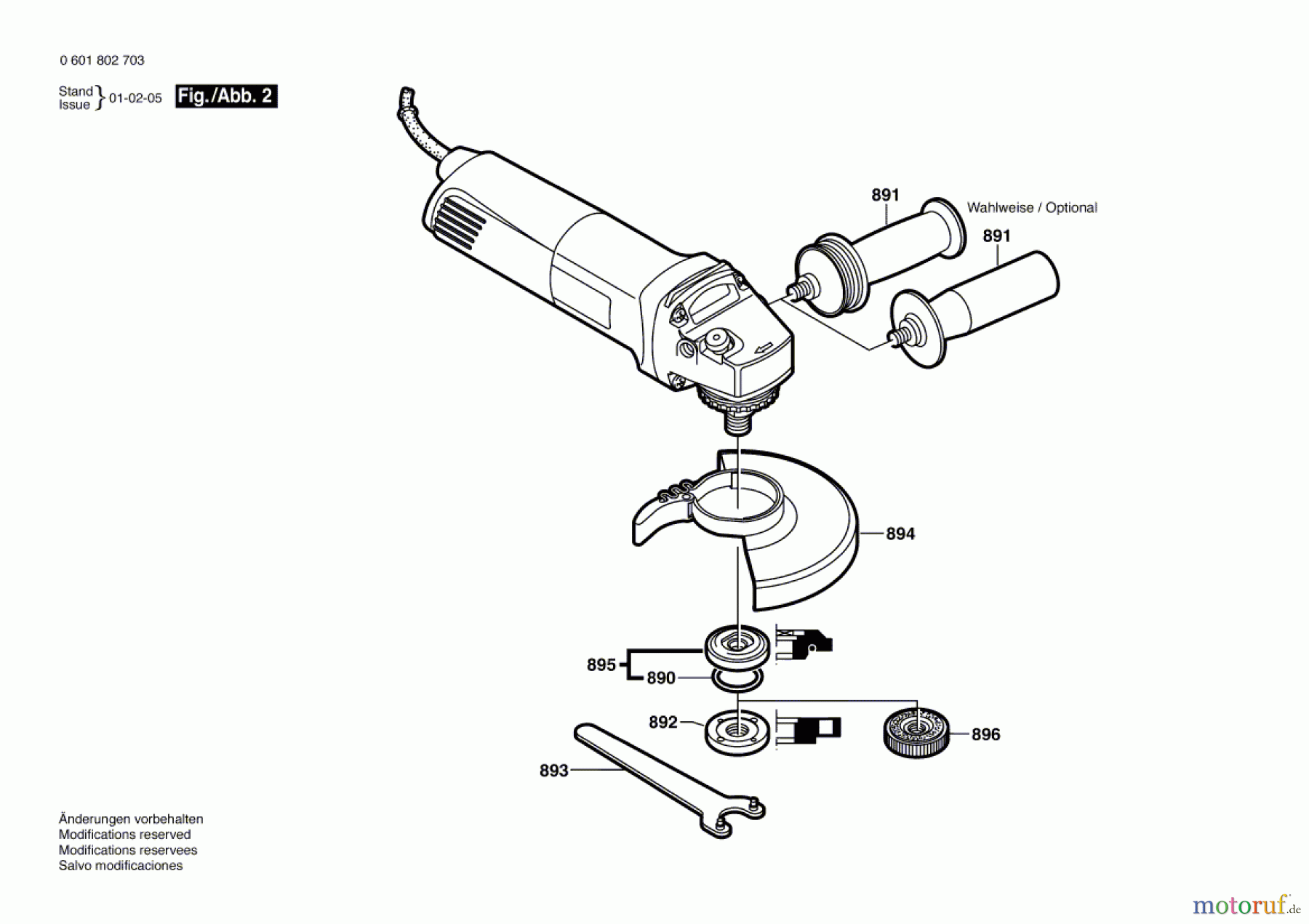  Bosch Werkzeug Winkelschleifer GWS 10-125C Seite 2