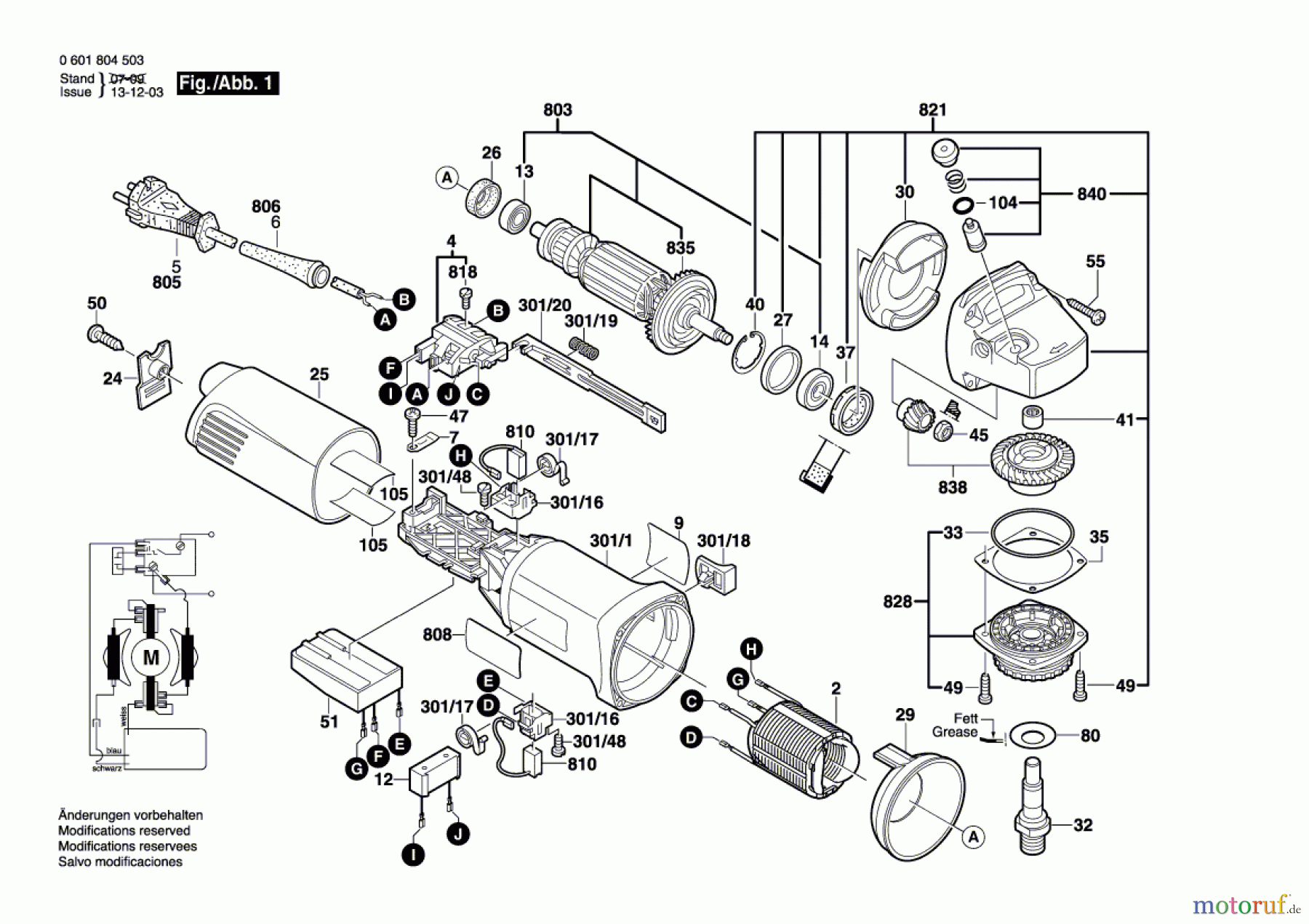  Bosch Werkzeug Winkelschleifer GWS 14-125C Seite 1