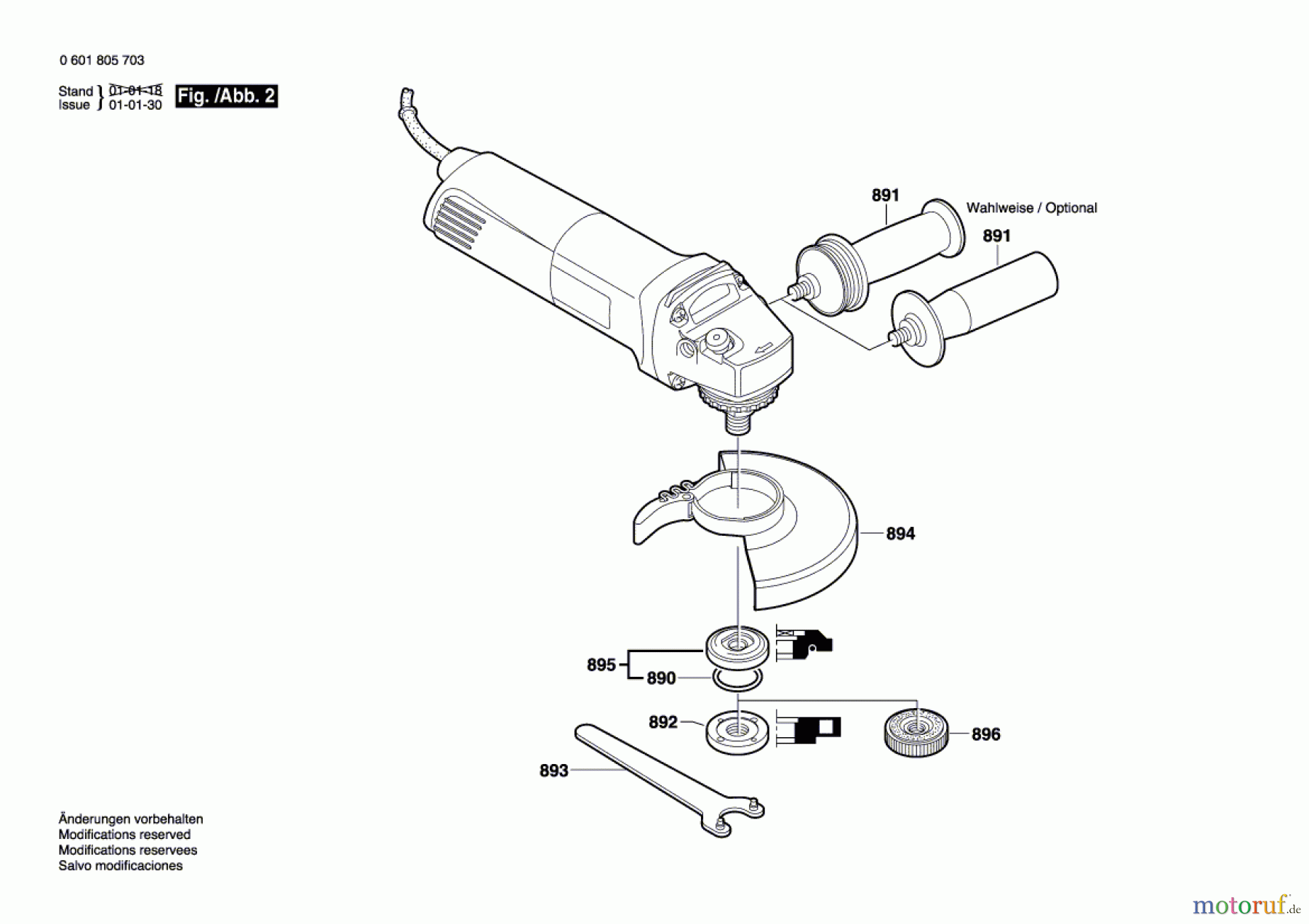  Bosch Werkzeug Winkelschleifer GWS 14-125CE Seite 2
