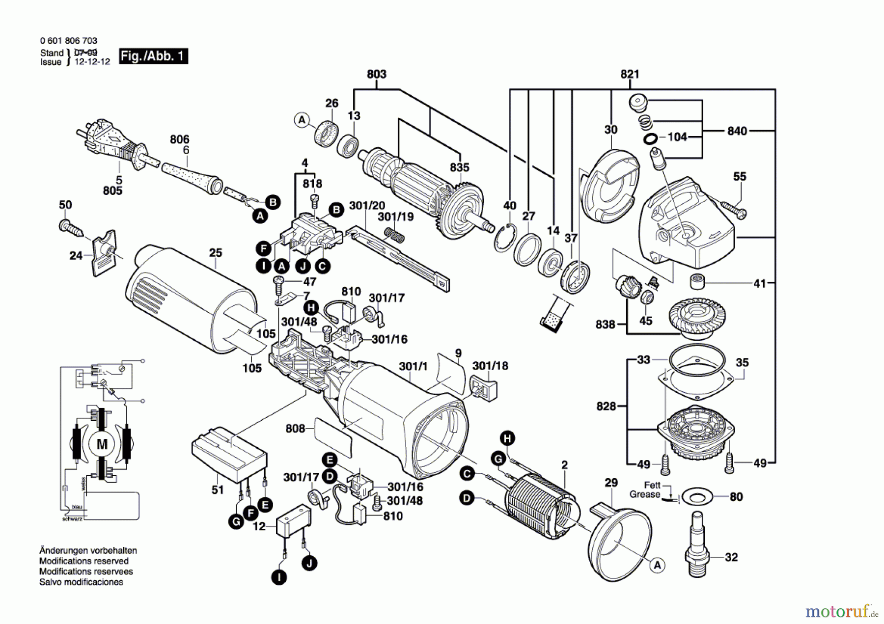  Bosch Werkzeug Winkelschleifer GWS 14-150C Seite 1