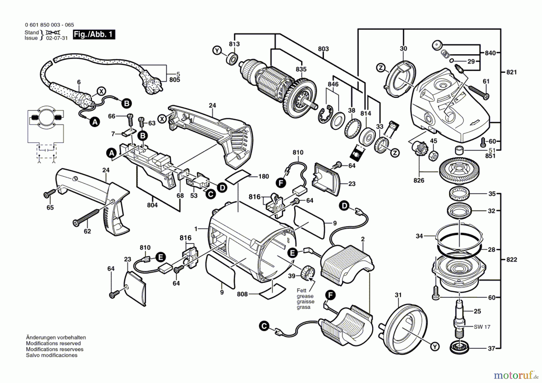  Bosch Werkzeug Winkelschleifer GWS 20-230 H Seite 1