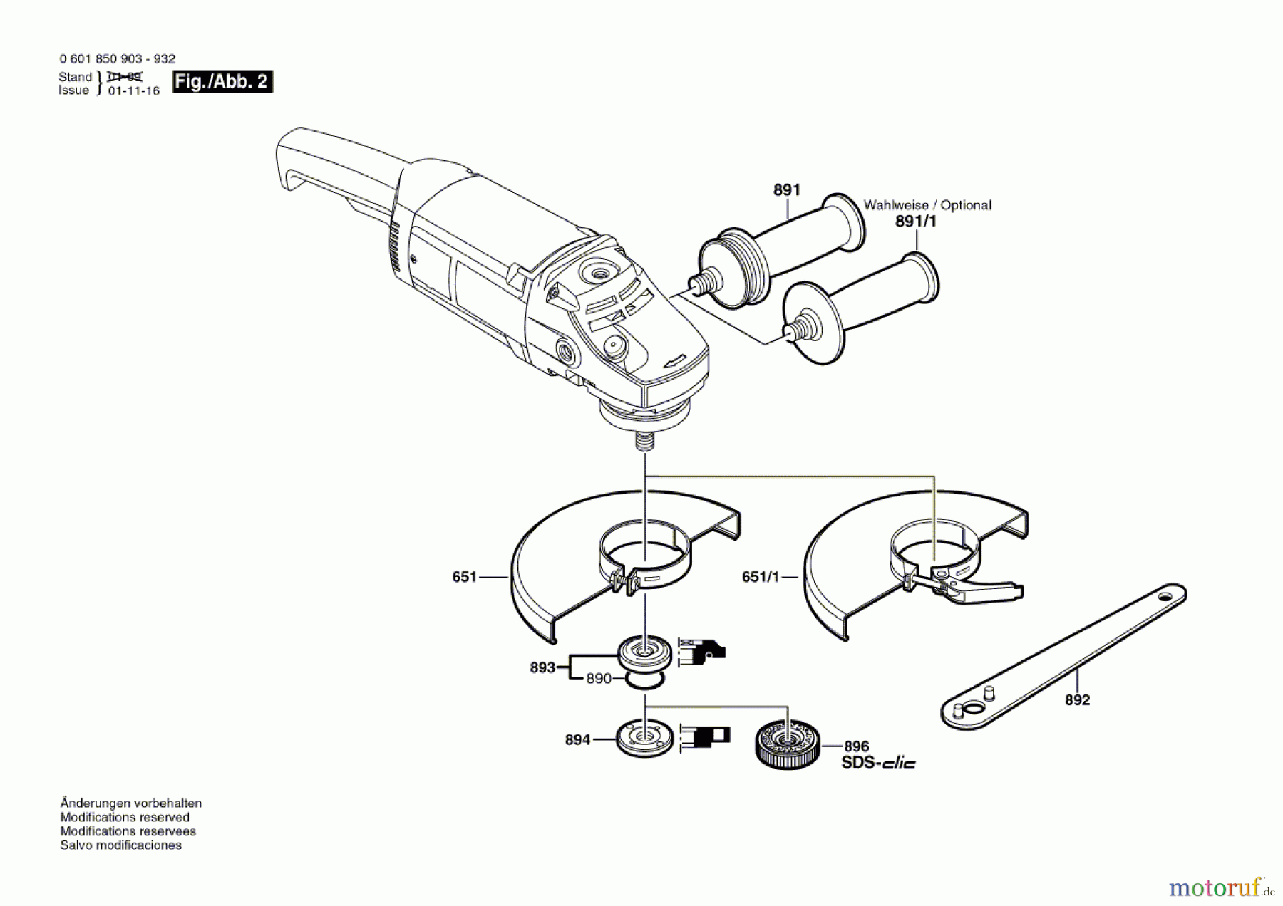  Bosch Werkzeug Winkelschleifer GWS 20-230 JH Seite 2