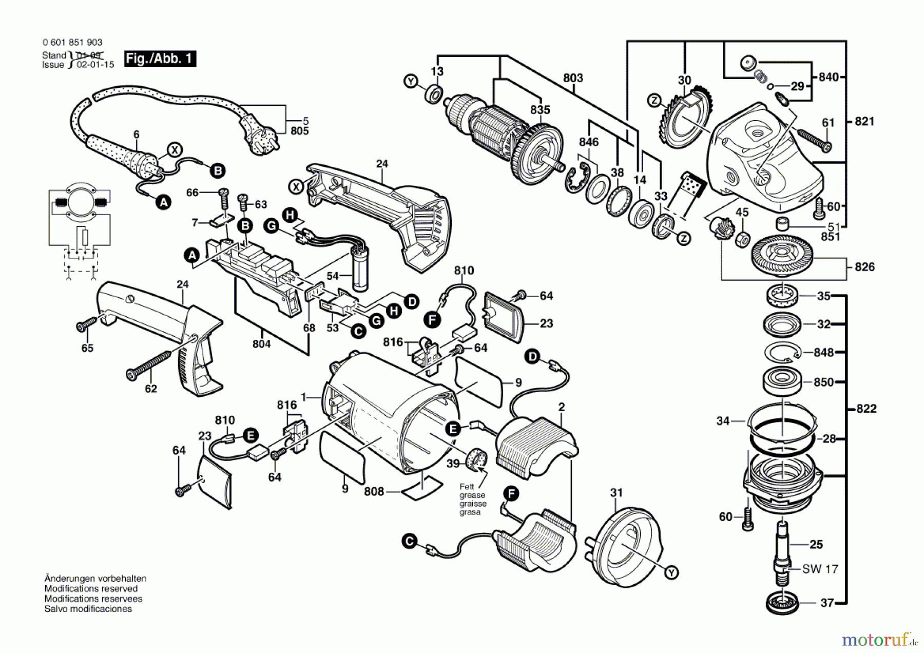  Bosch Werkzeug Winkelschleifer GWS 21-180 JH Seite 1