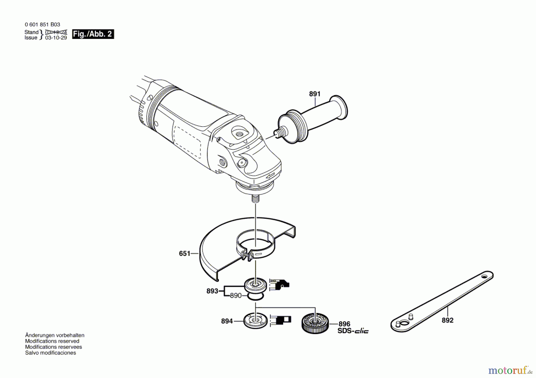  Bosch Werkzeug Winkelschleifer GWS 21-230 HV Seite 2