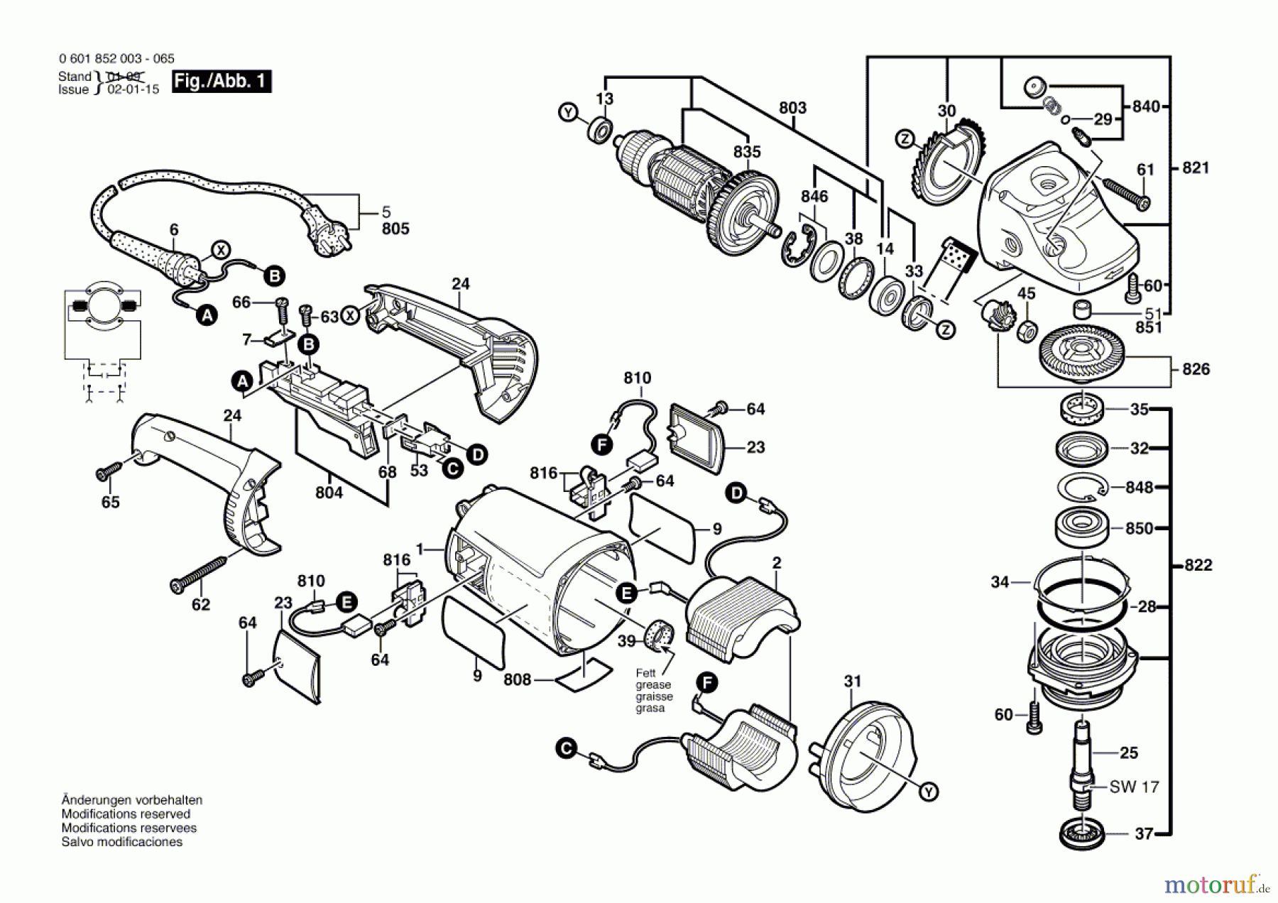  Bosch Werkzeug Winkelschleifer GWS 21-230 H Seite 1