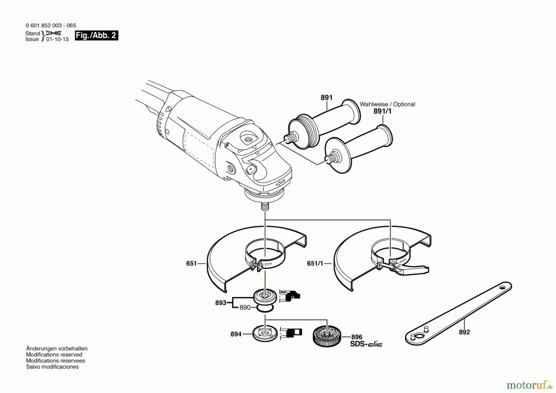  Bosch Werkzeug Winkelschleifer GWS 21-230 H Seite 2