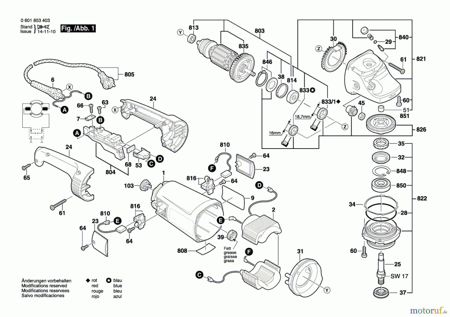  Bosch Werkzeug Winkelschleifer GWS 24-180 Seite 1