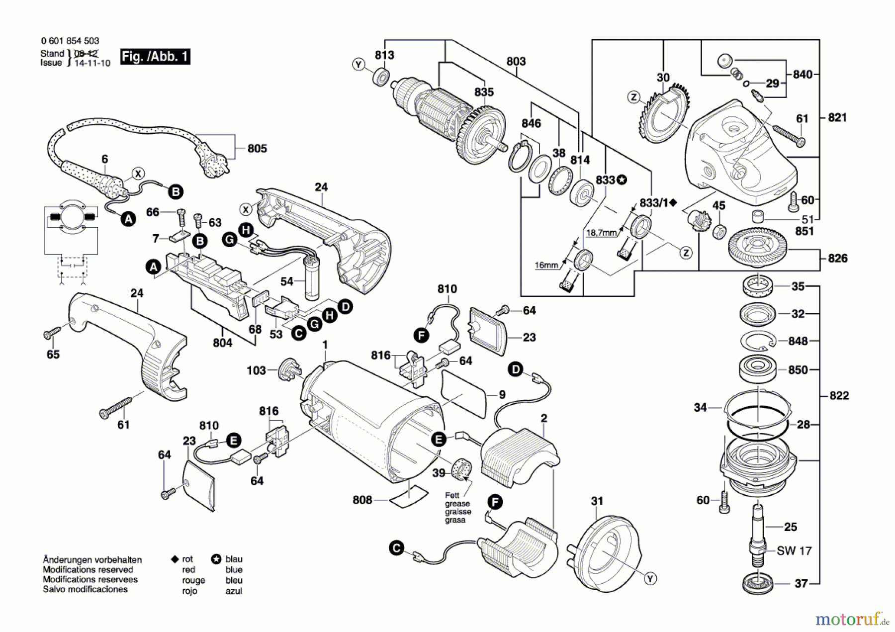  Bosch Werkzeug Winkelschleifer GWS 24-230 JH Seite 1
