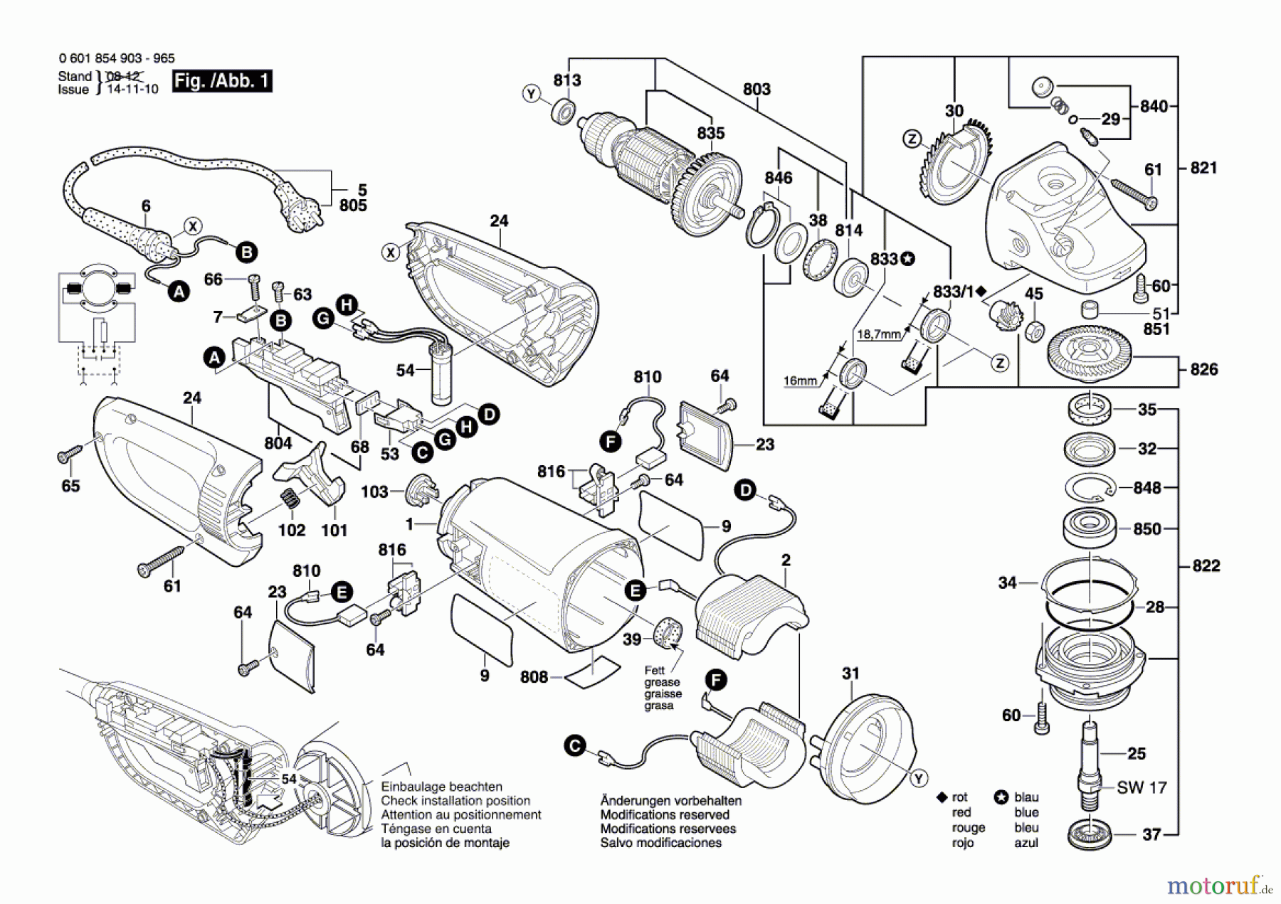  Bosch Werkzeug Winkelschleifer GWS 24-230 JB Seite 1