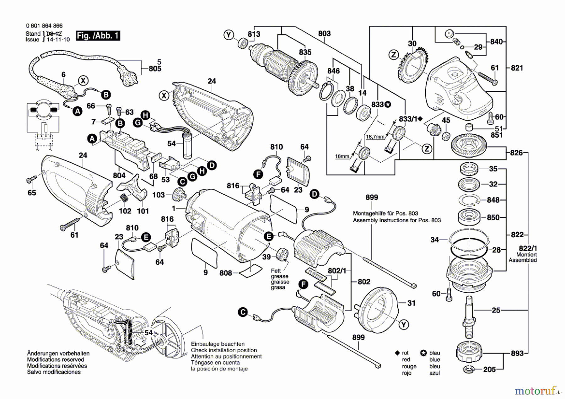  Bosch Werkzeug Winkelschleifer BAG-230 CLBB Seite 1