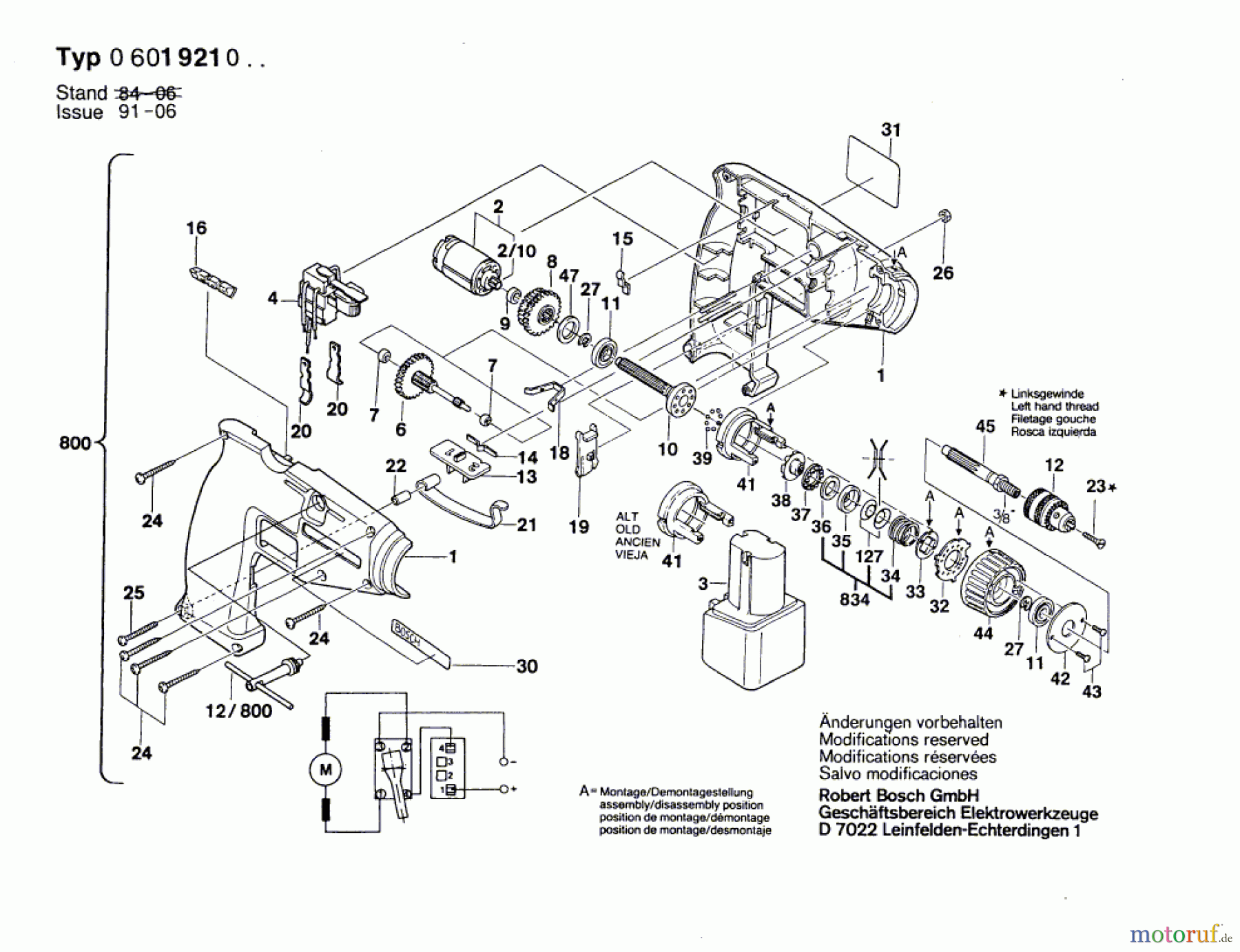  Bosch Akku Werkzeug Gw-Akku-Schrauber GBR 7,2 V Seite 1