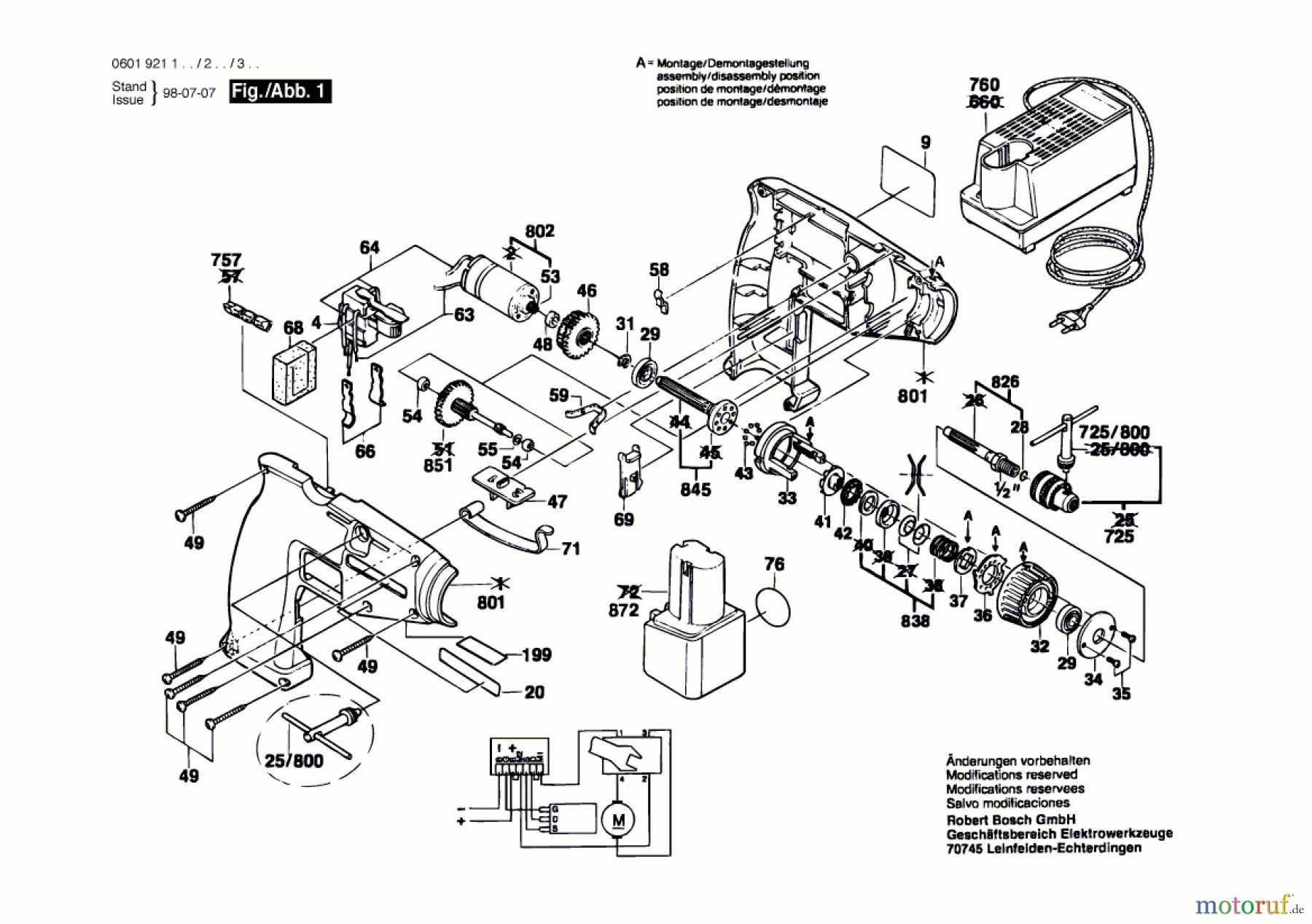  Bosch Akku Werkzeug Akku-Schrauber GSR 9,6 V Seite 1