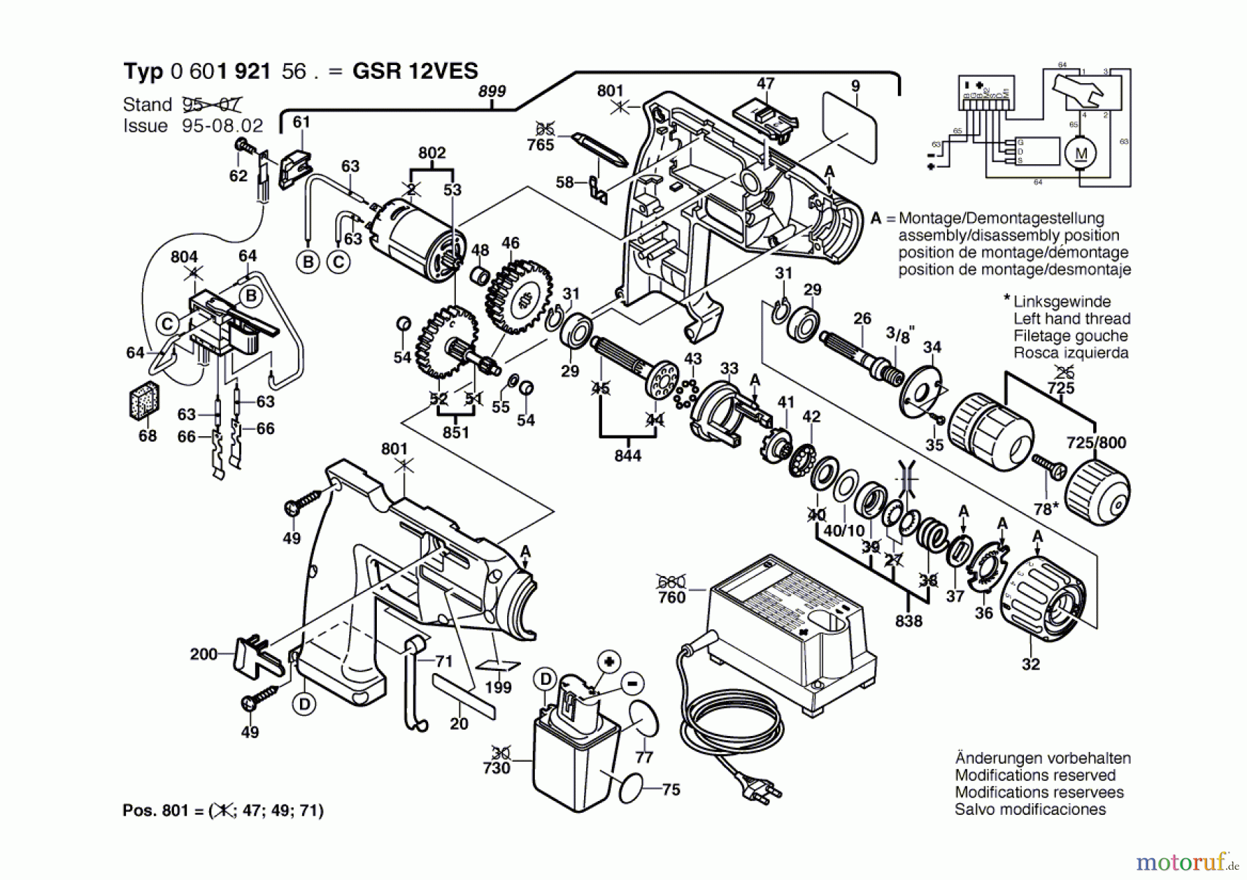  Bosch Akku Werkzeug Akku-Schrauber GSR 12 VES Seite 1