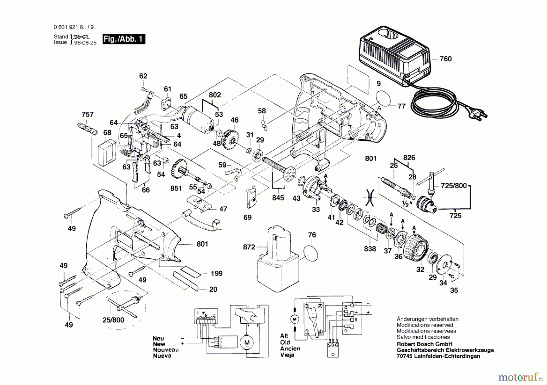  Bosch Akku Werkzeug Akku-Schrauber GSR 9,6 VE Seite 1