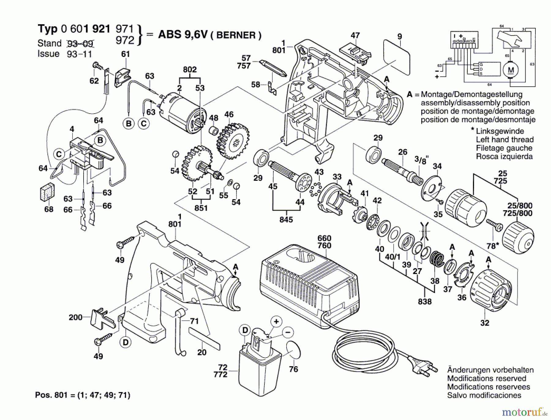  Bosch Akku Werkzeug Akku-Schrauber ABS 9,6 V-SET Seite 1