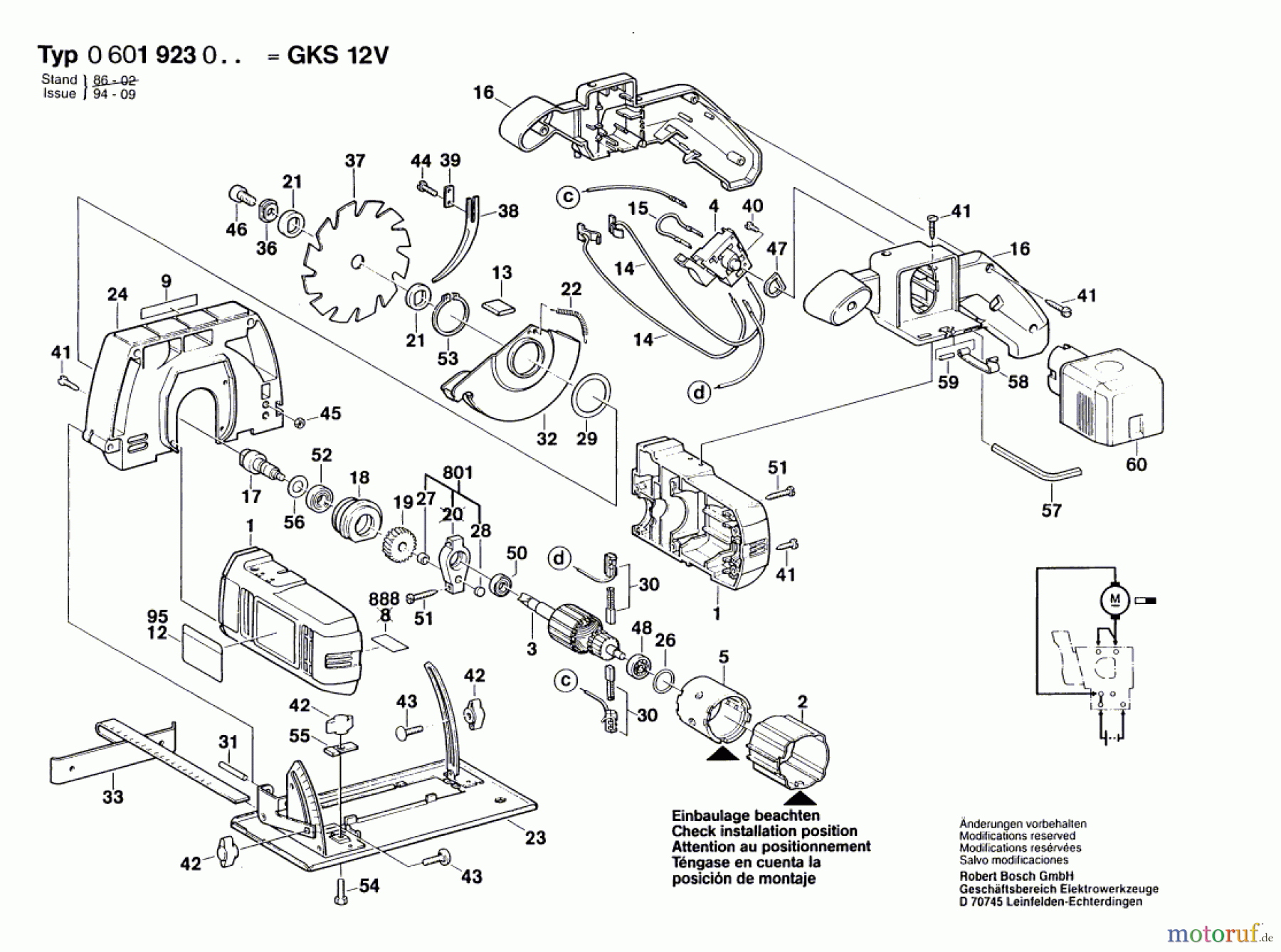  Bosch Werkzeug Hw-Handkreissäge GKS 12 V Seite 1